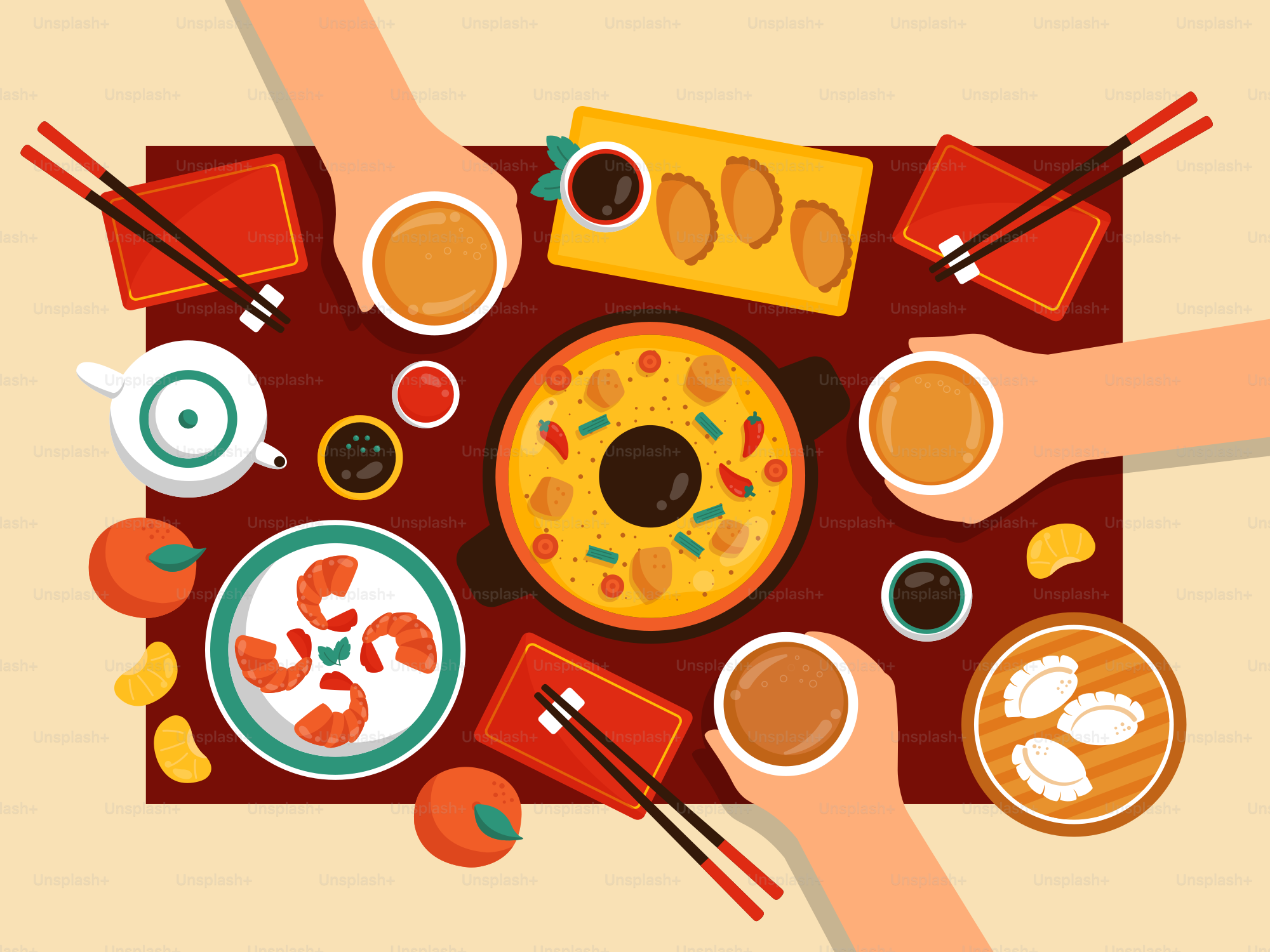 A person holding a plate with food on it