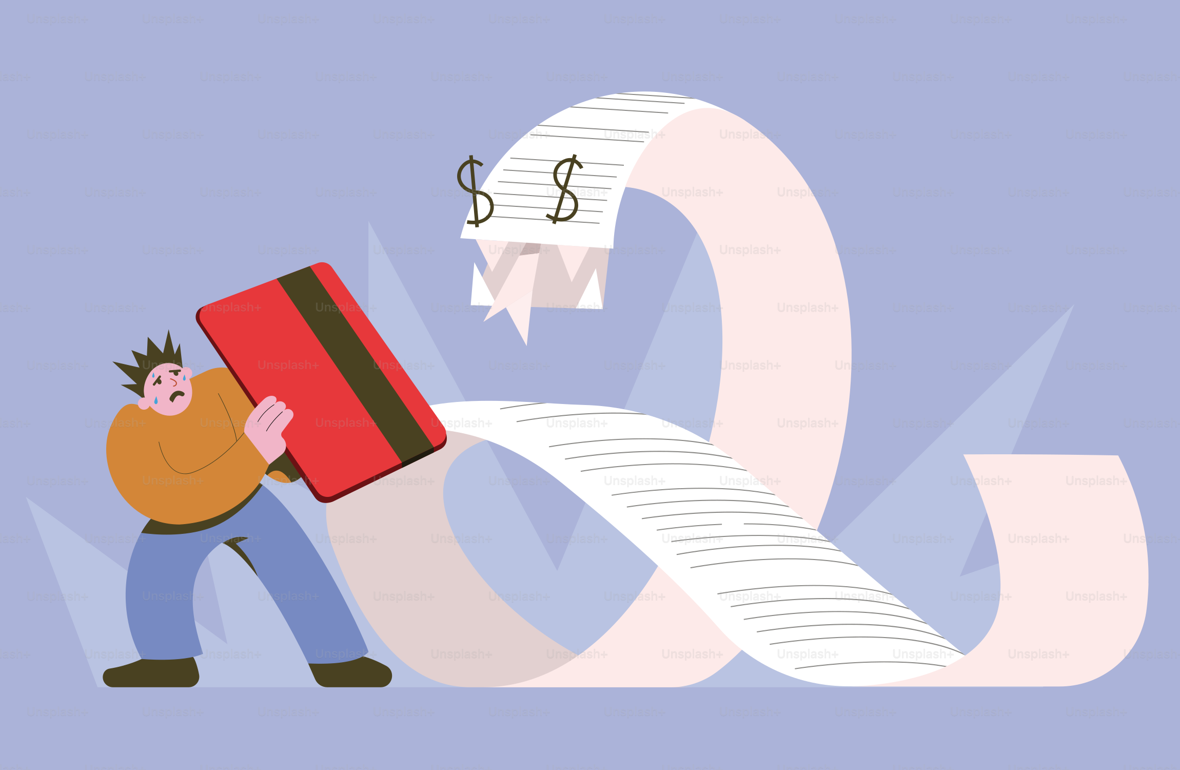 A man is holding a giant piece of paper