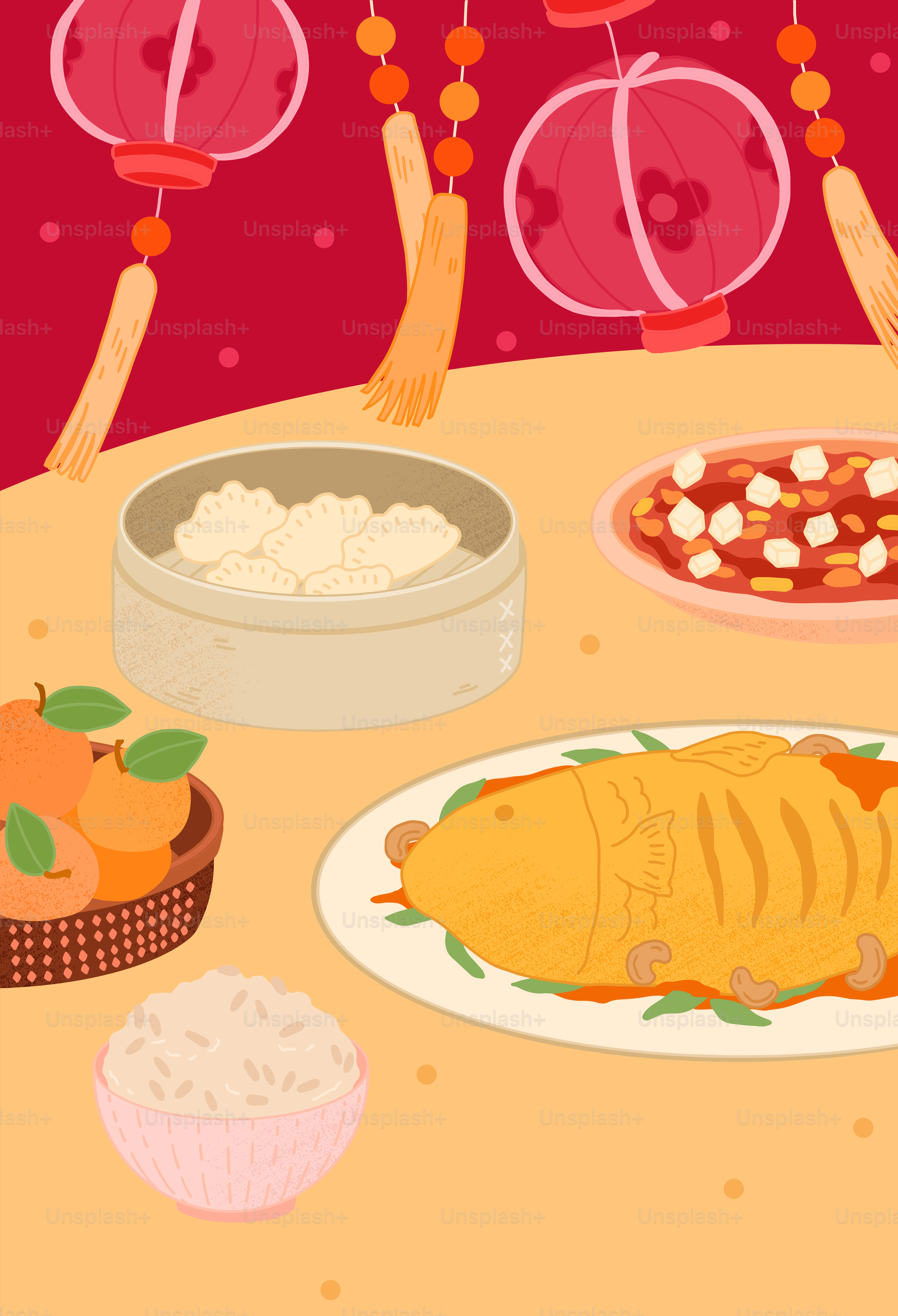 Une table surmontée d’assiettes et de bols de nourriture
