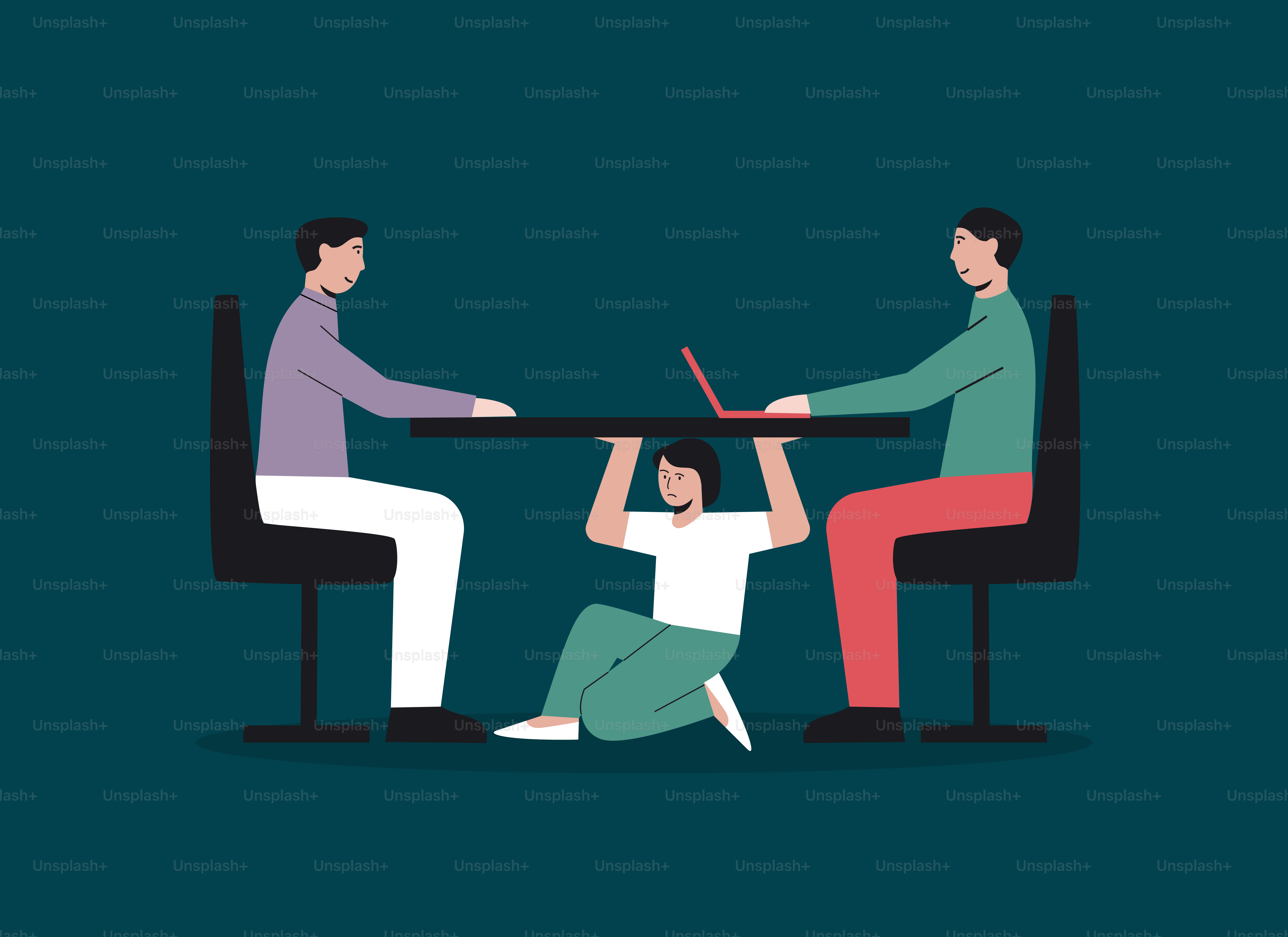 Two people sitting at a table with a laptop