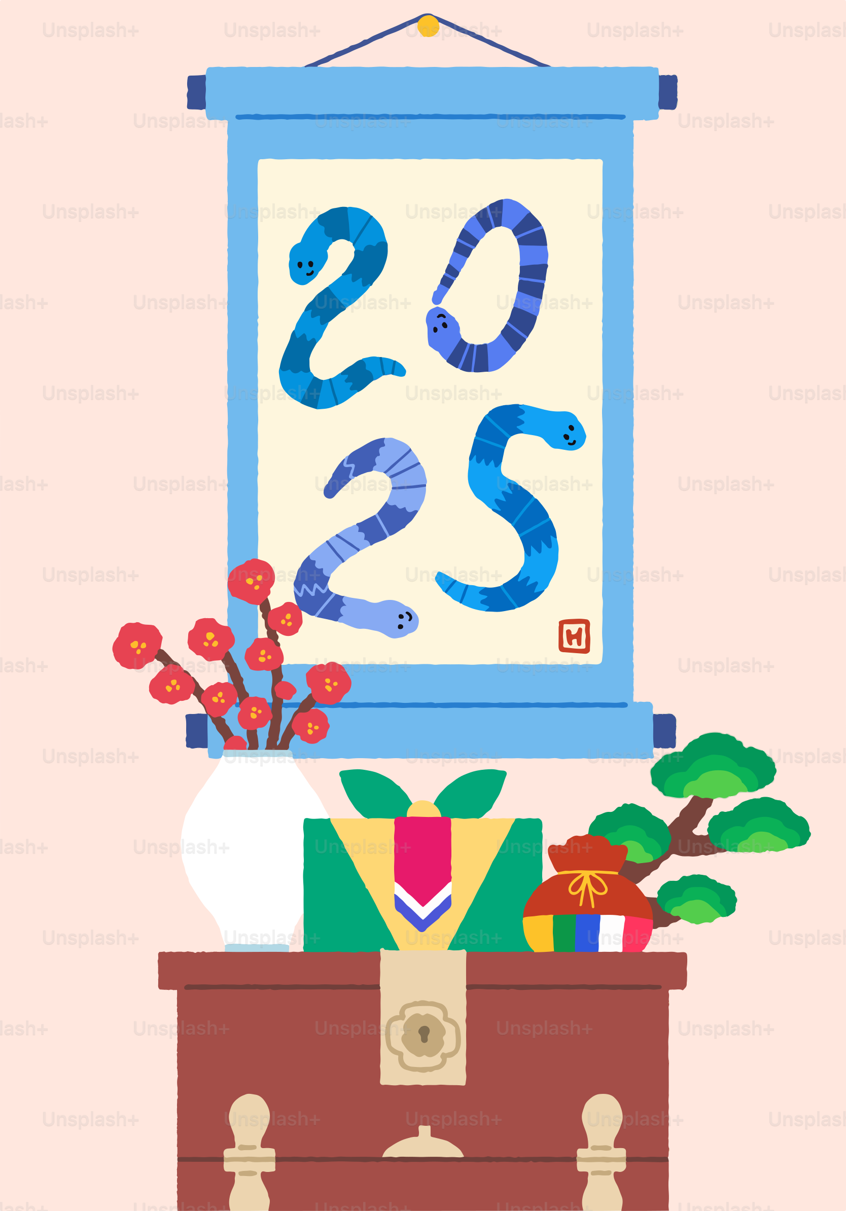 A picture of a clock hanging on a wall