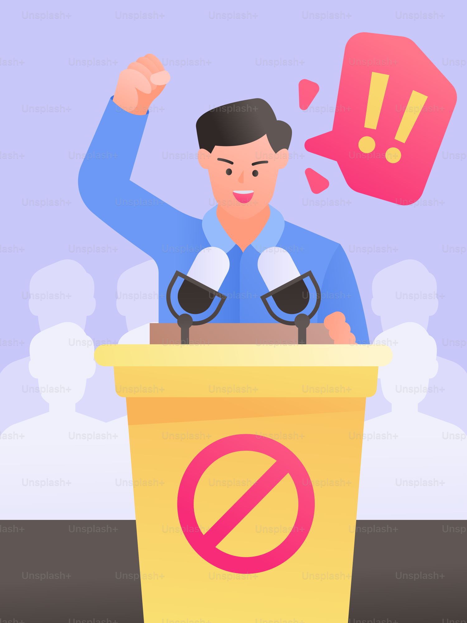 A man standing at a podium with a speech in front of him