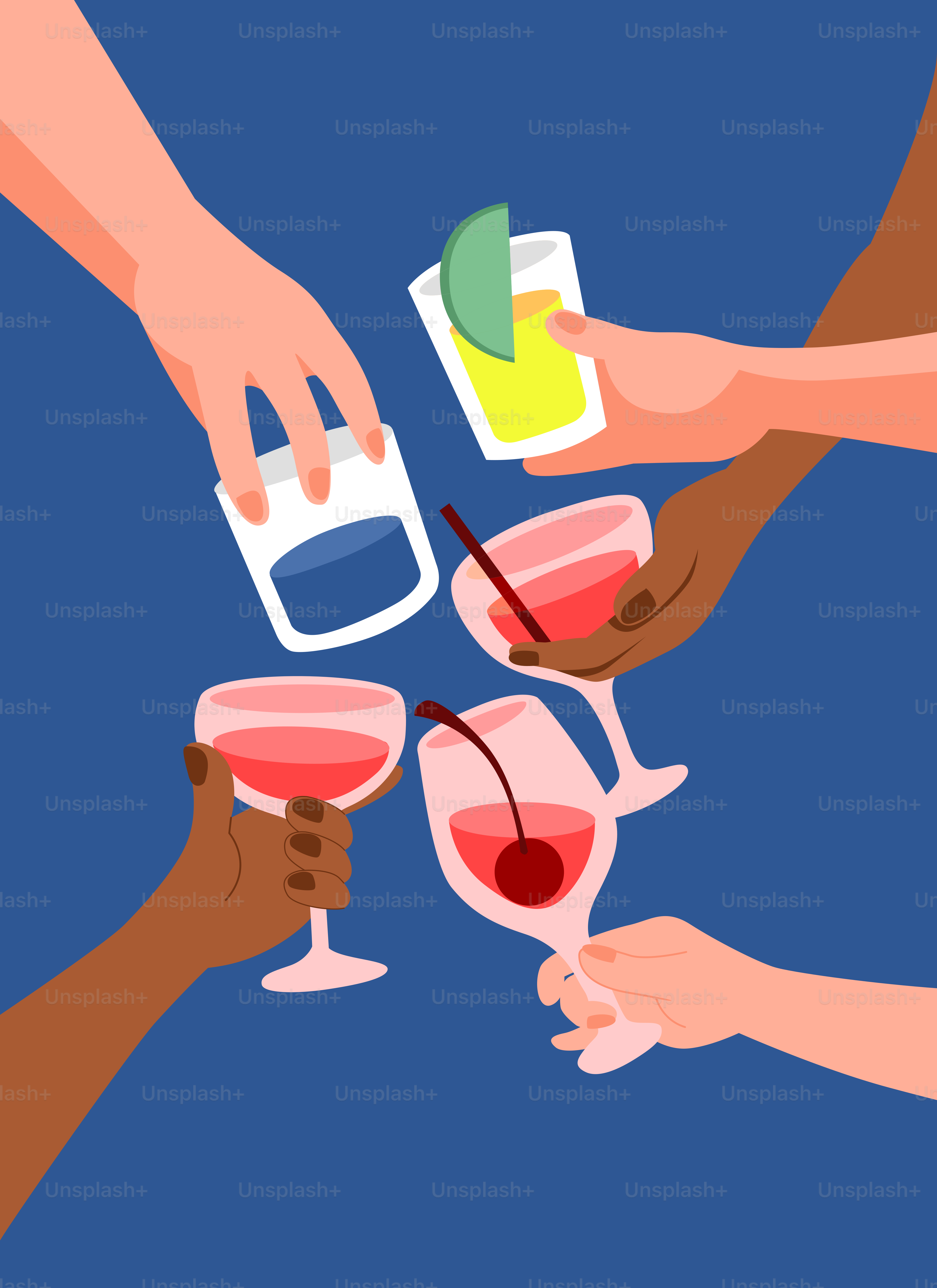 A group of people holding glasses of wine