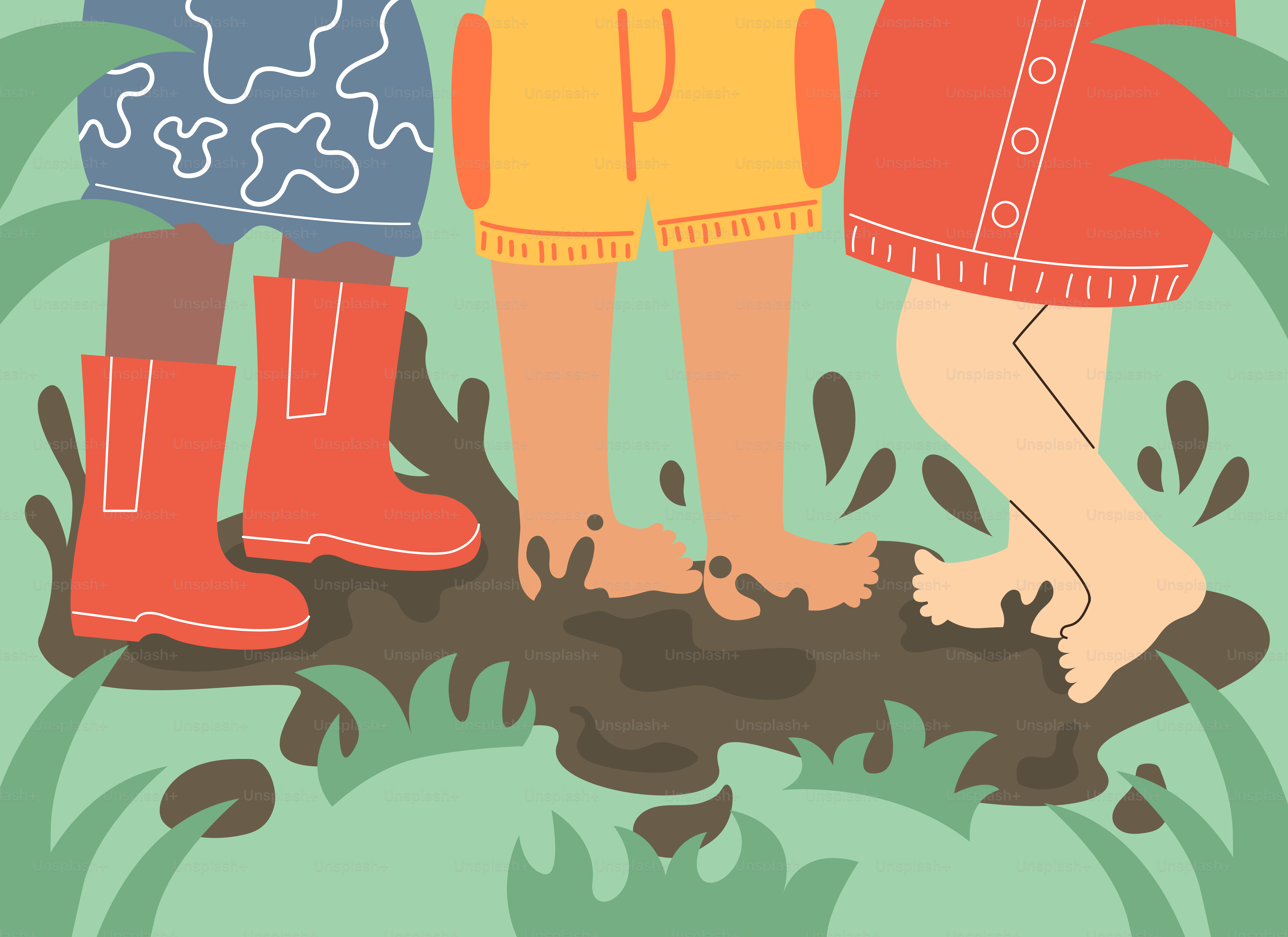 A couple of kids standing next to each other