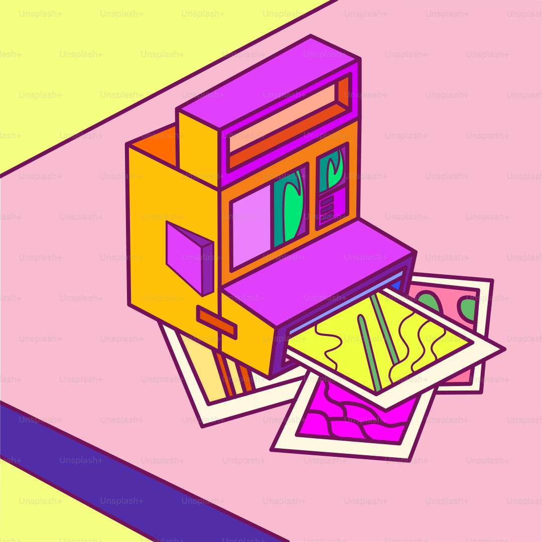 A picture of a box with a picture inside of it