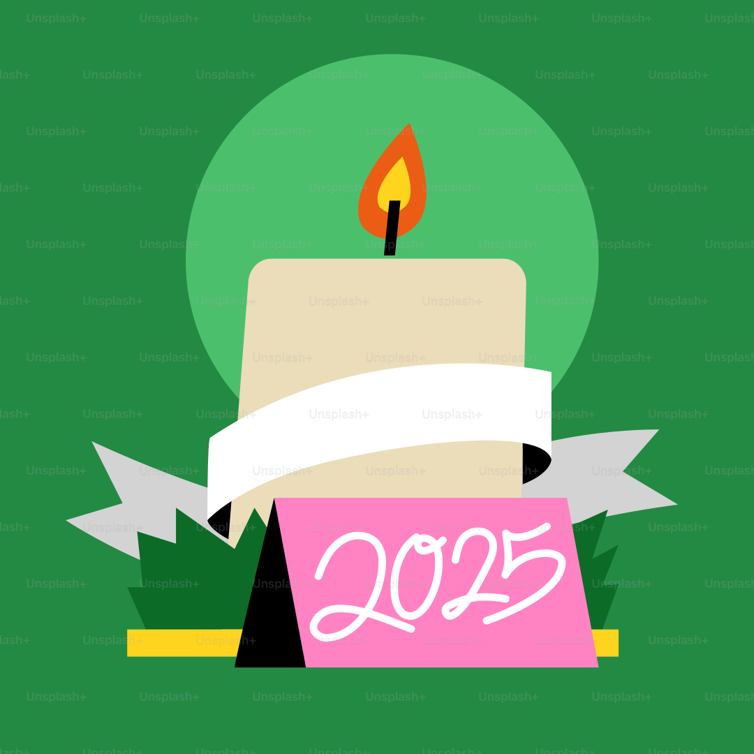 Eine Geburtstagstorte mit einer Kerze darauf.