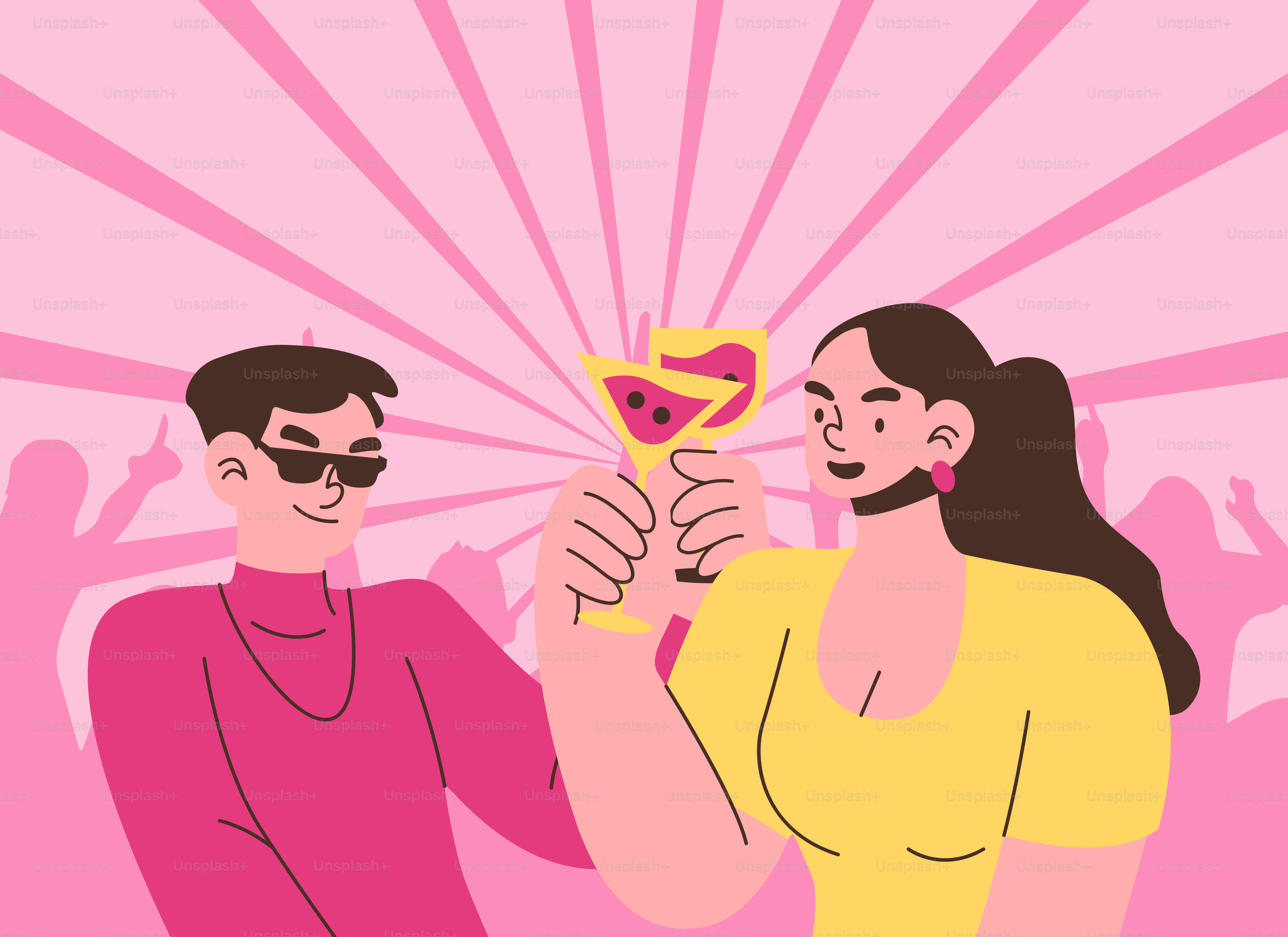 Un homme et une femme tenant un objet en forme de cœur