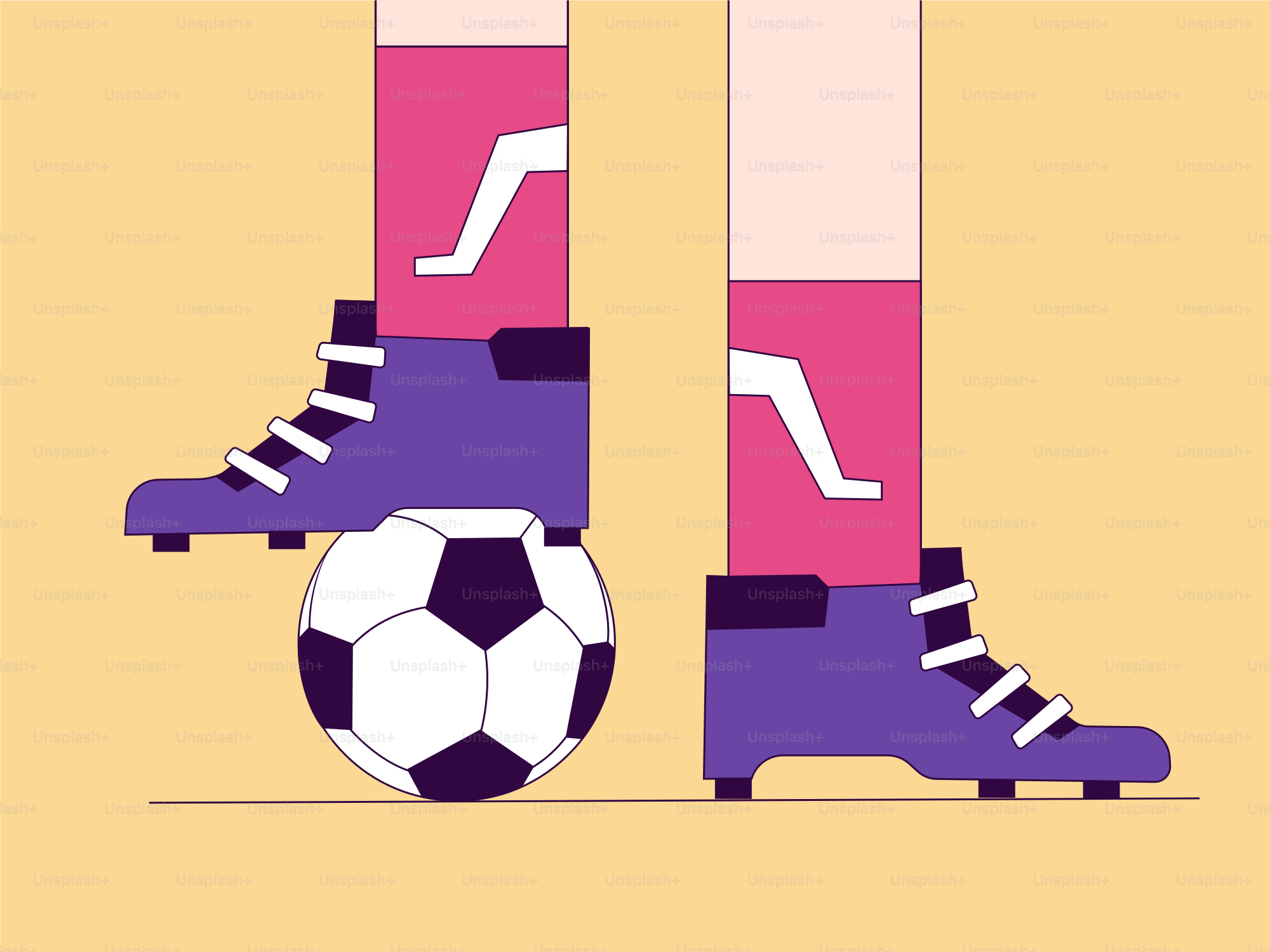 Un giocatore di calcio sta calciando un pallone da calcio