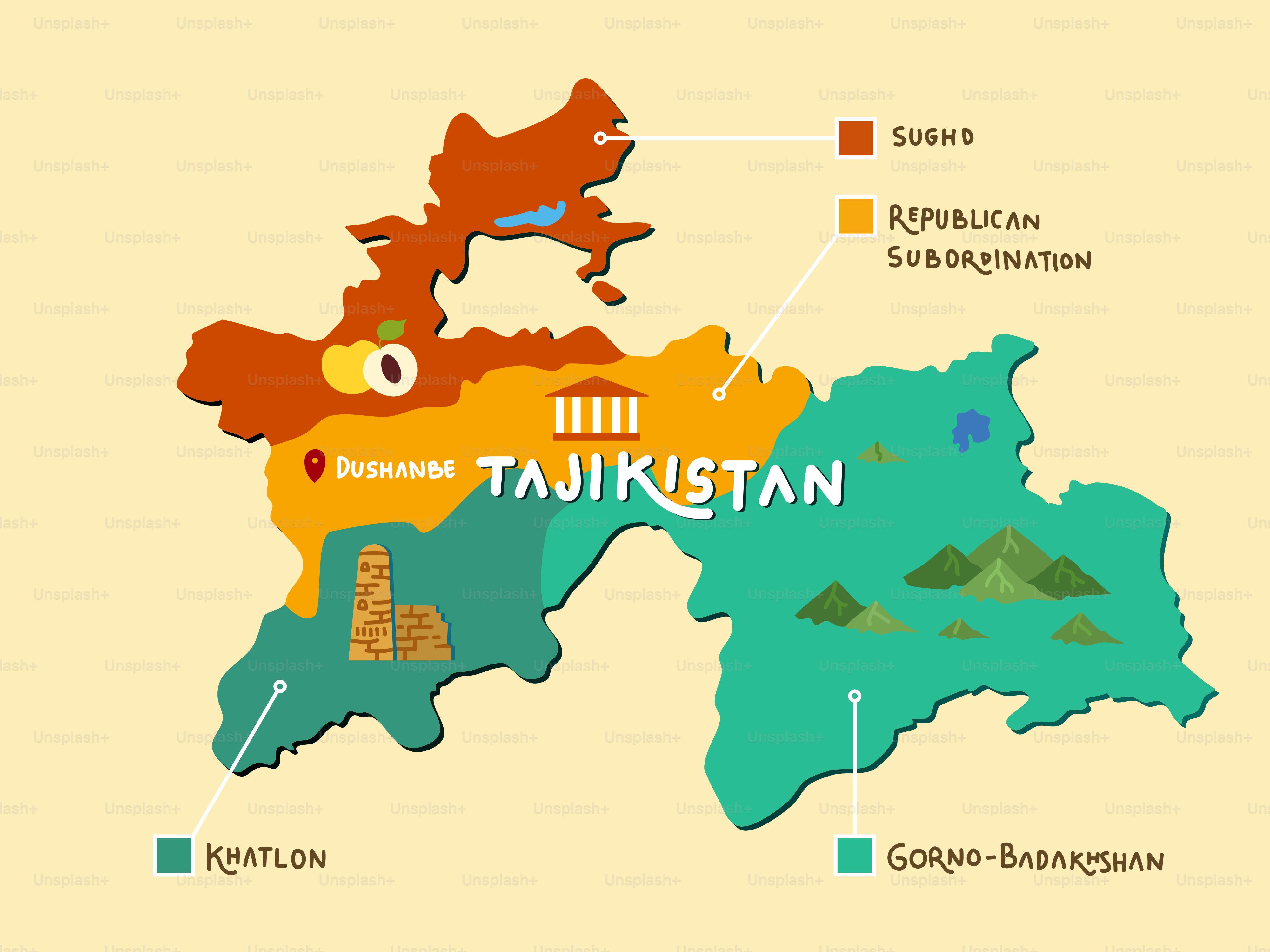 A map of the country of pakistan