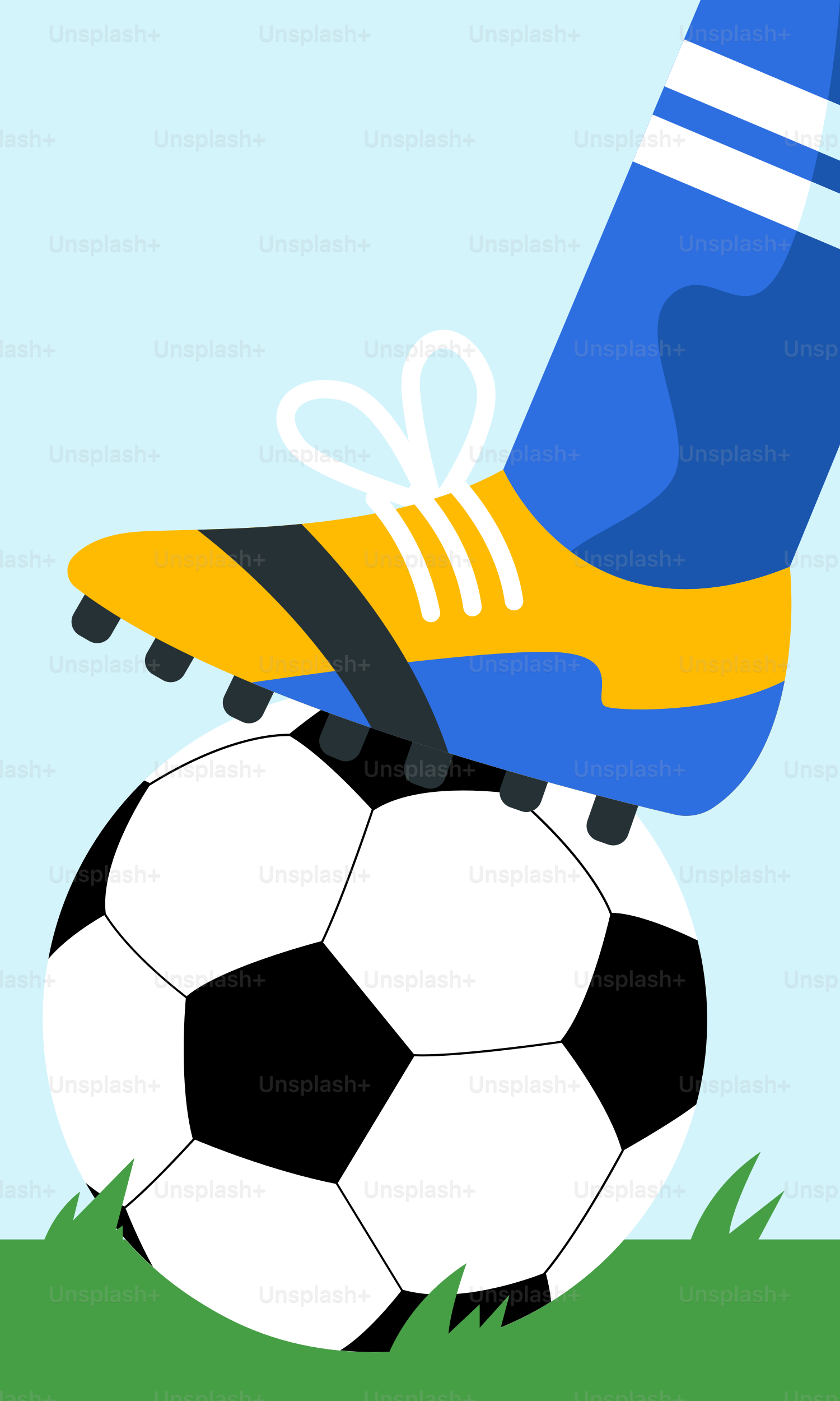 Una persona pateando una pelota de fútbol en la parte superior de un campo