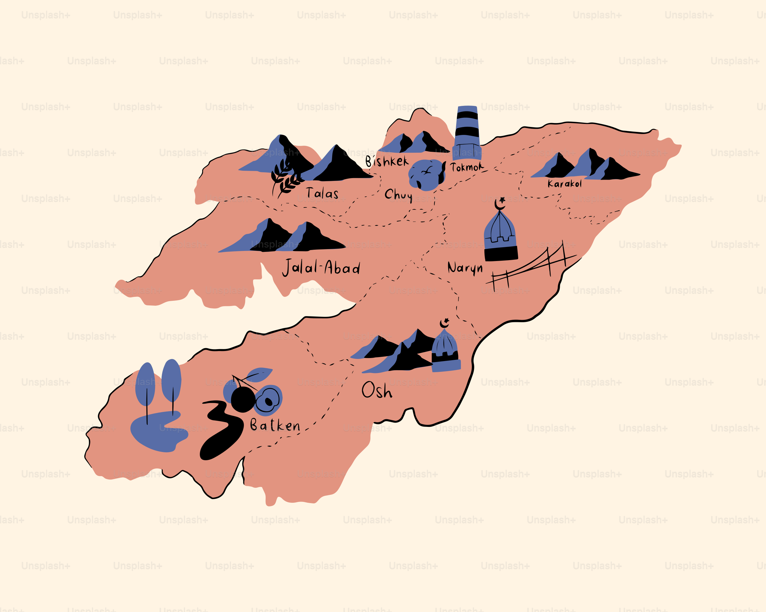 A map of the state of new hampshire