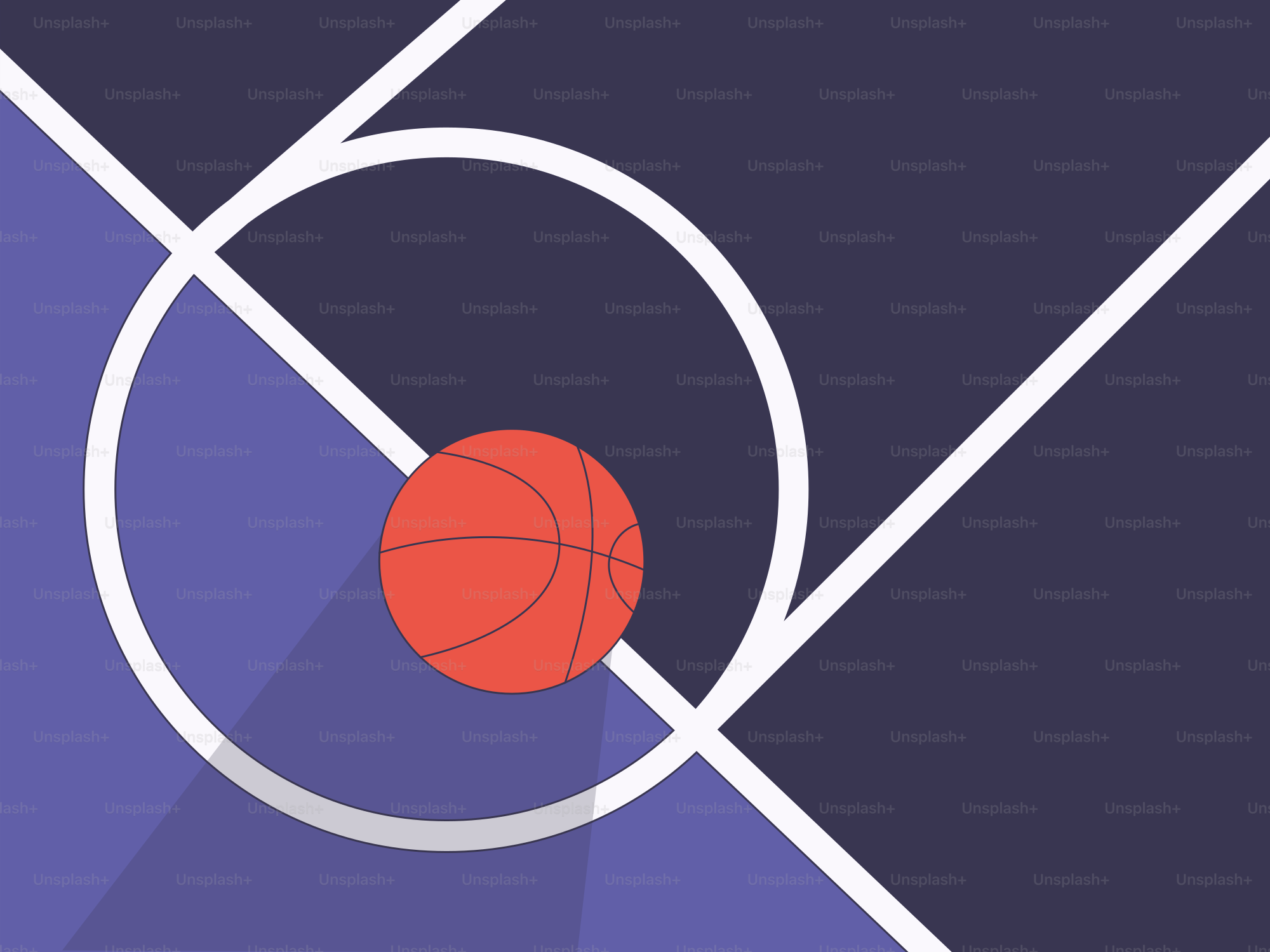 A basketball going through the middle of a hoop