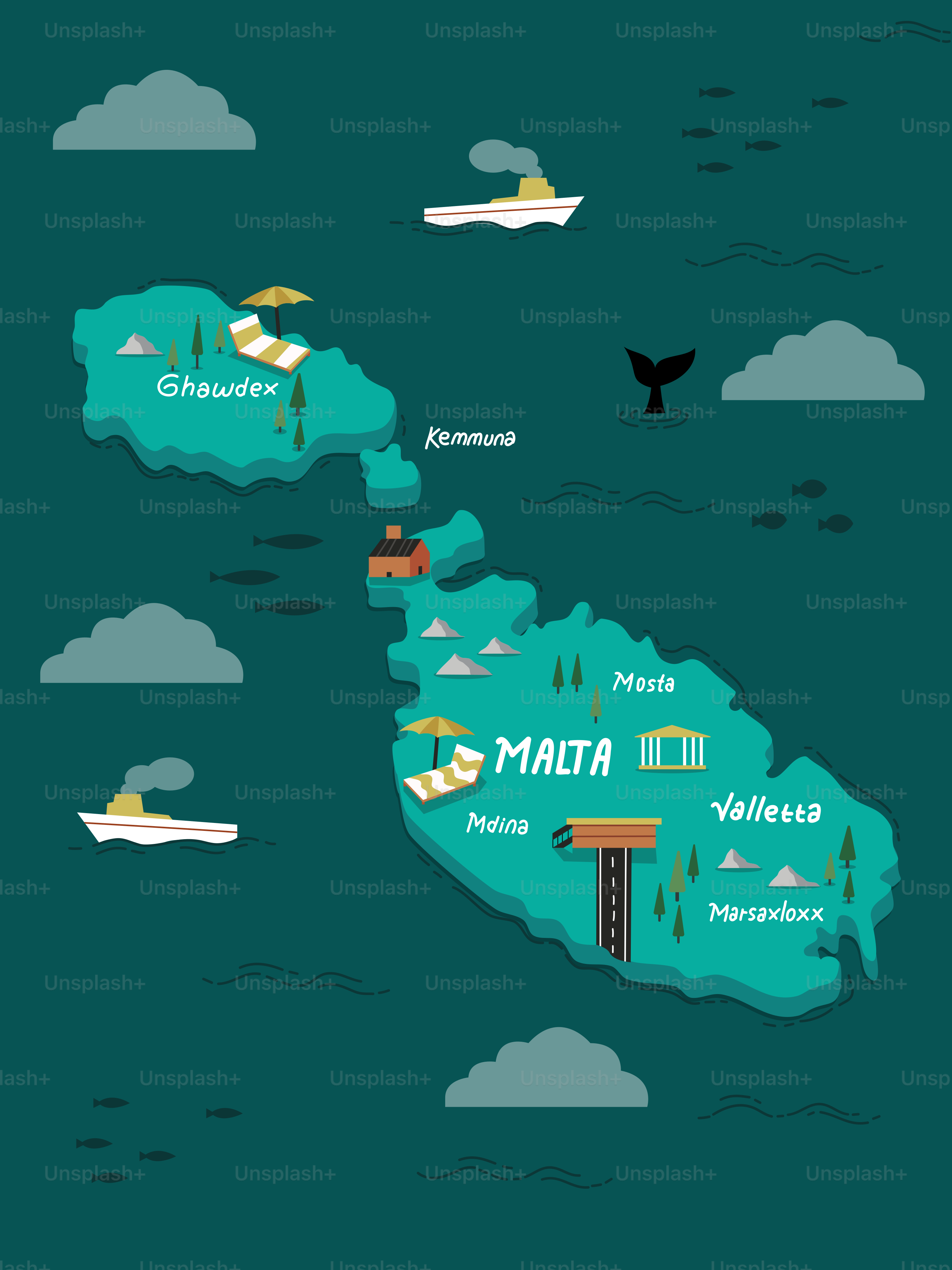 Eine Karte des Landes Macau