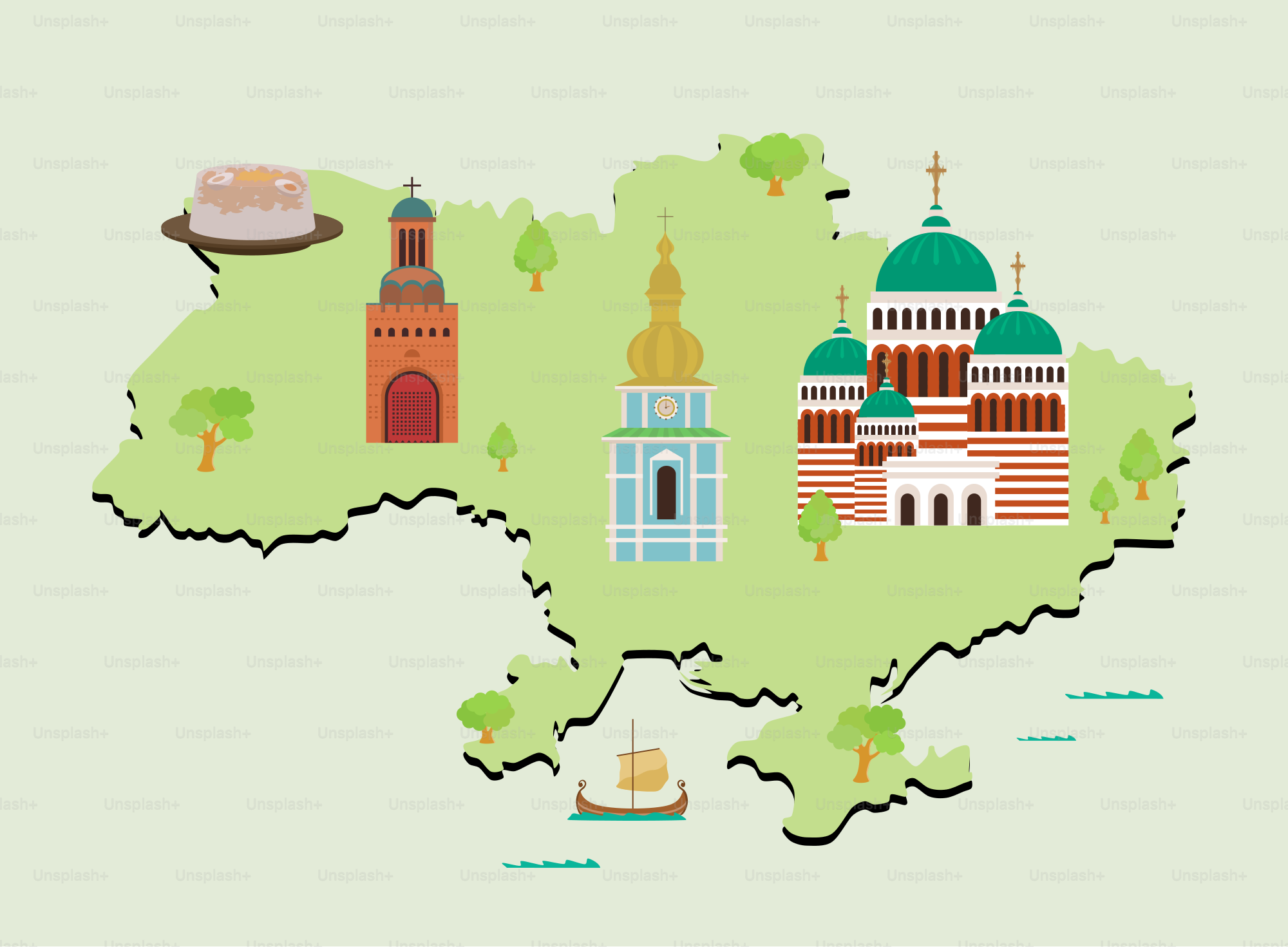 A map of the country of turkey