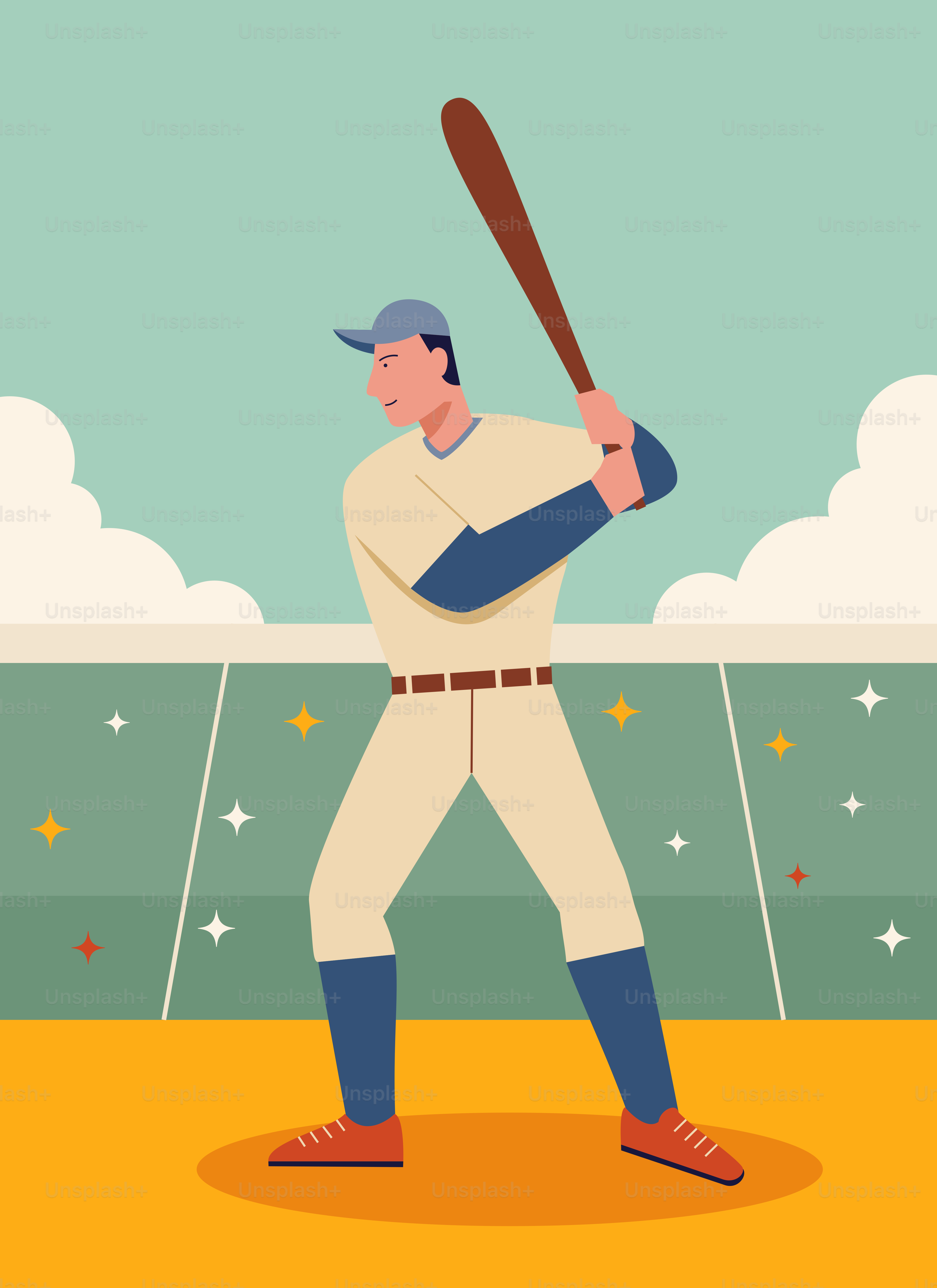 Ops, la baseball ha colpito il battitore in faccia! vettoriale – Immagine  gratis di Baseball su Unsplash, image size:3000x4125