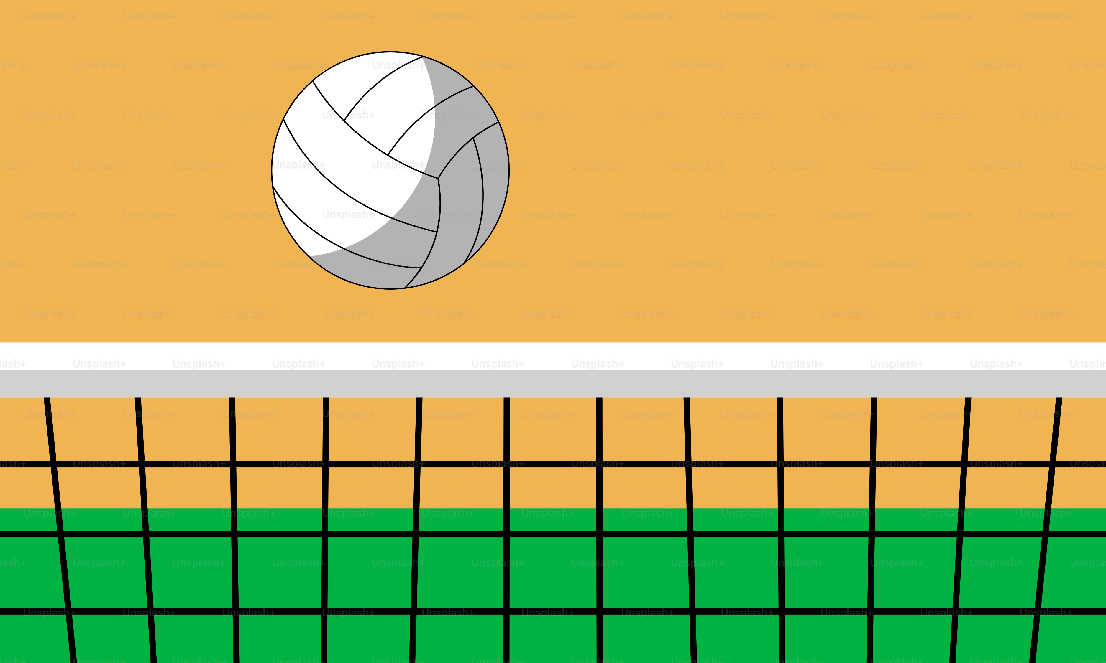 Una pelota de voleibol es golpear una pelota de voleibol por encima de la red