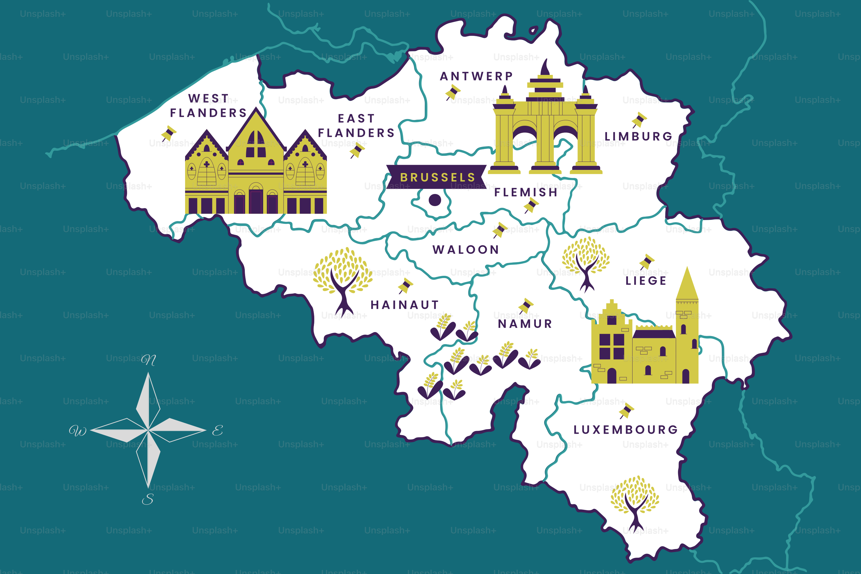 A map of the country of france