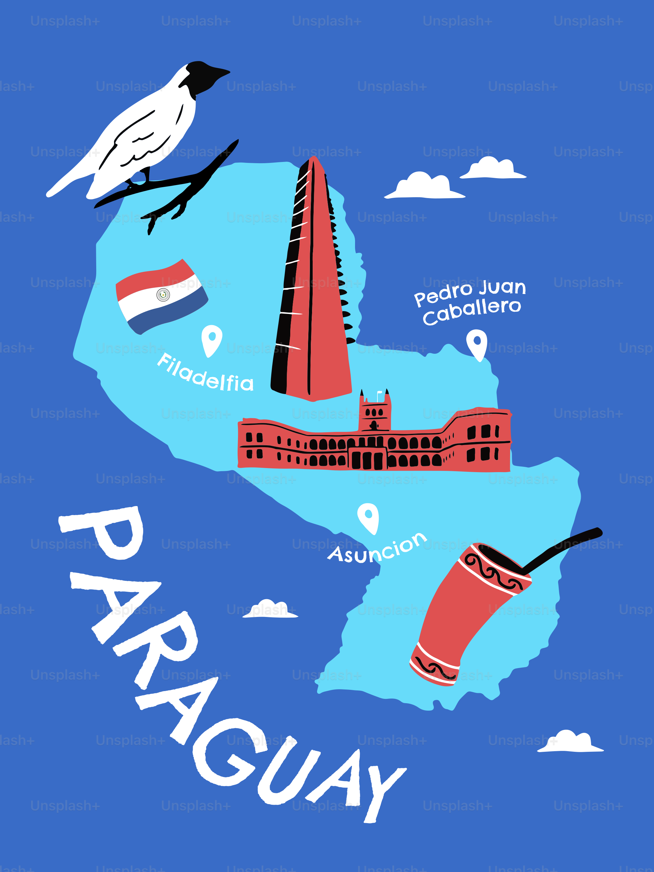 A map of the country of portugal