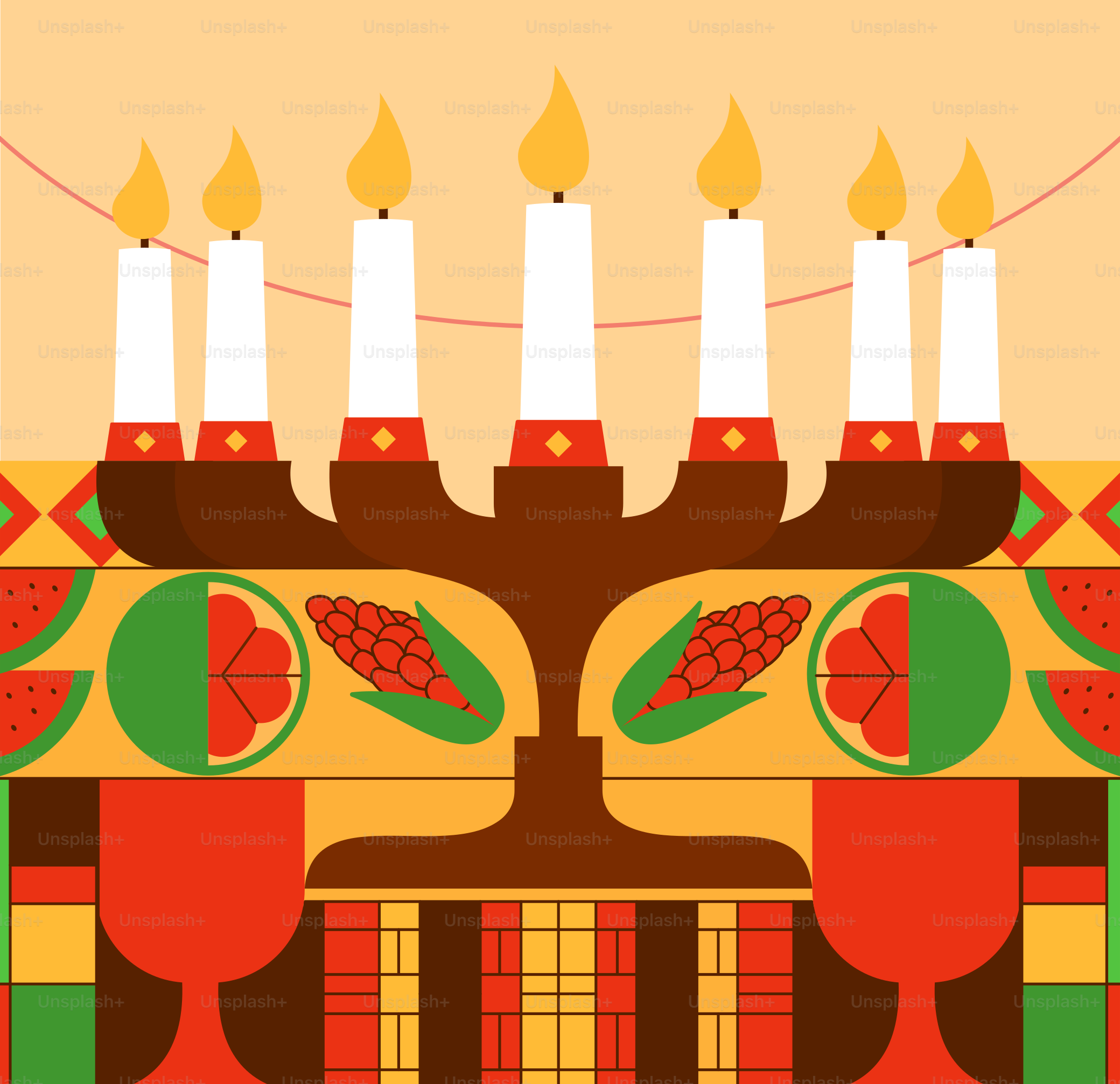 A birthday cake with candles on top of it