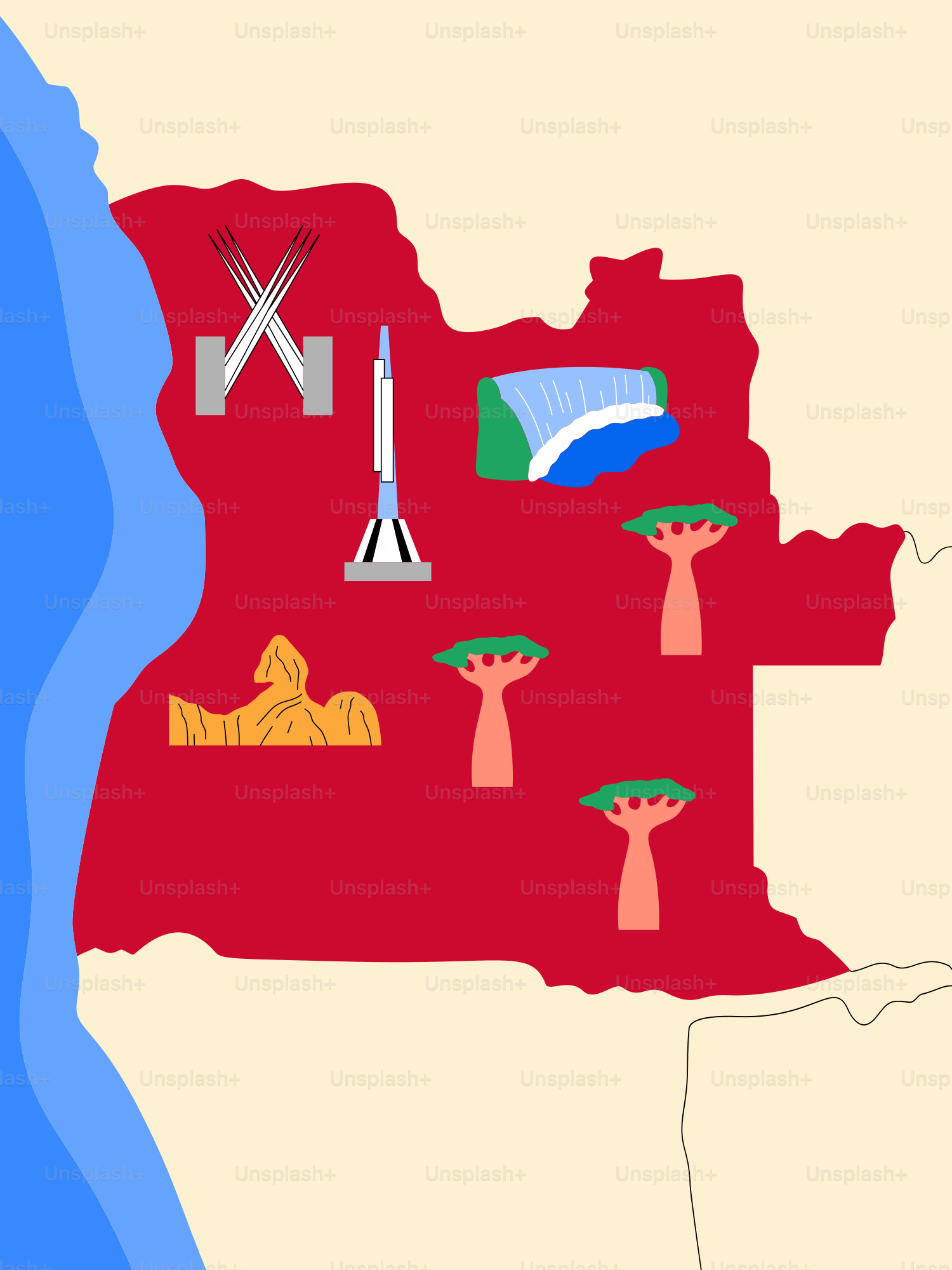 A map of the state of texas with a lot of different things on it