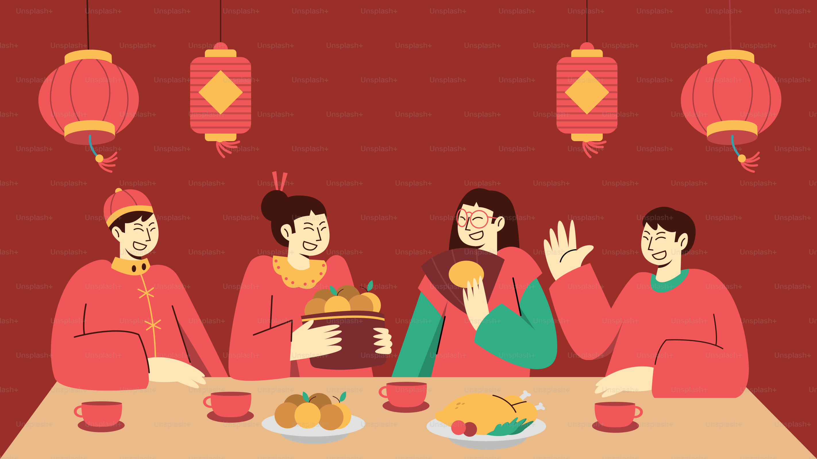 A group of people sitting around a table