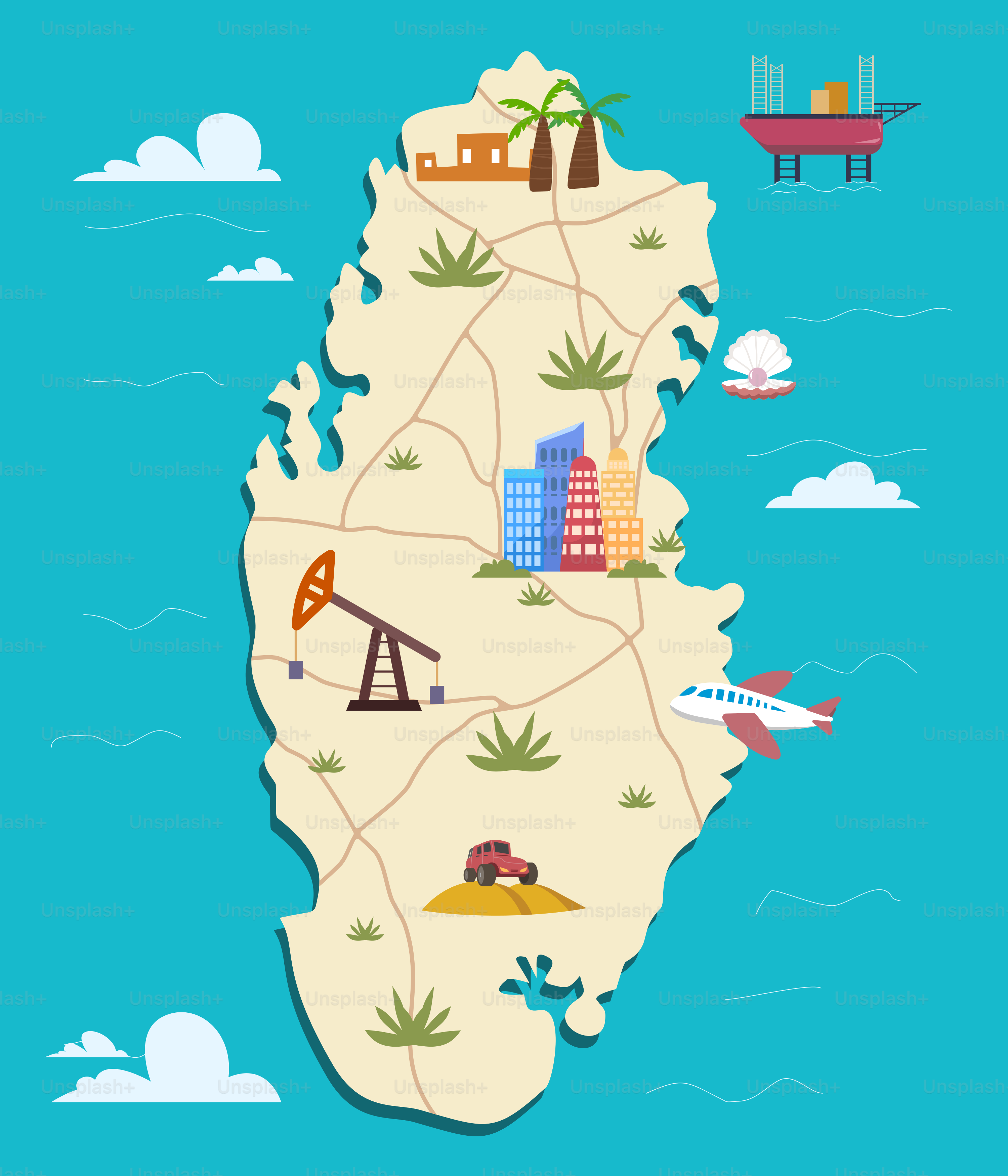 A map of the state of florida