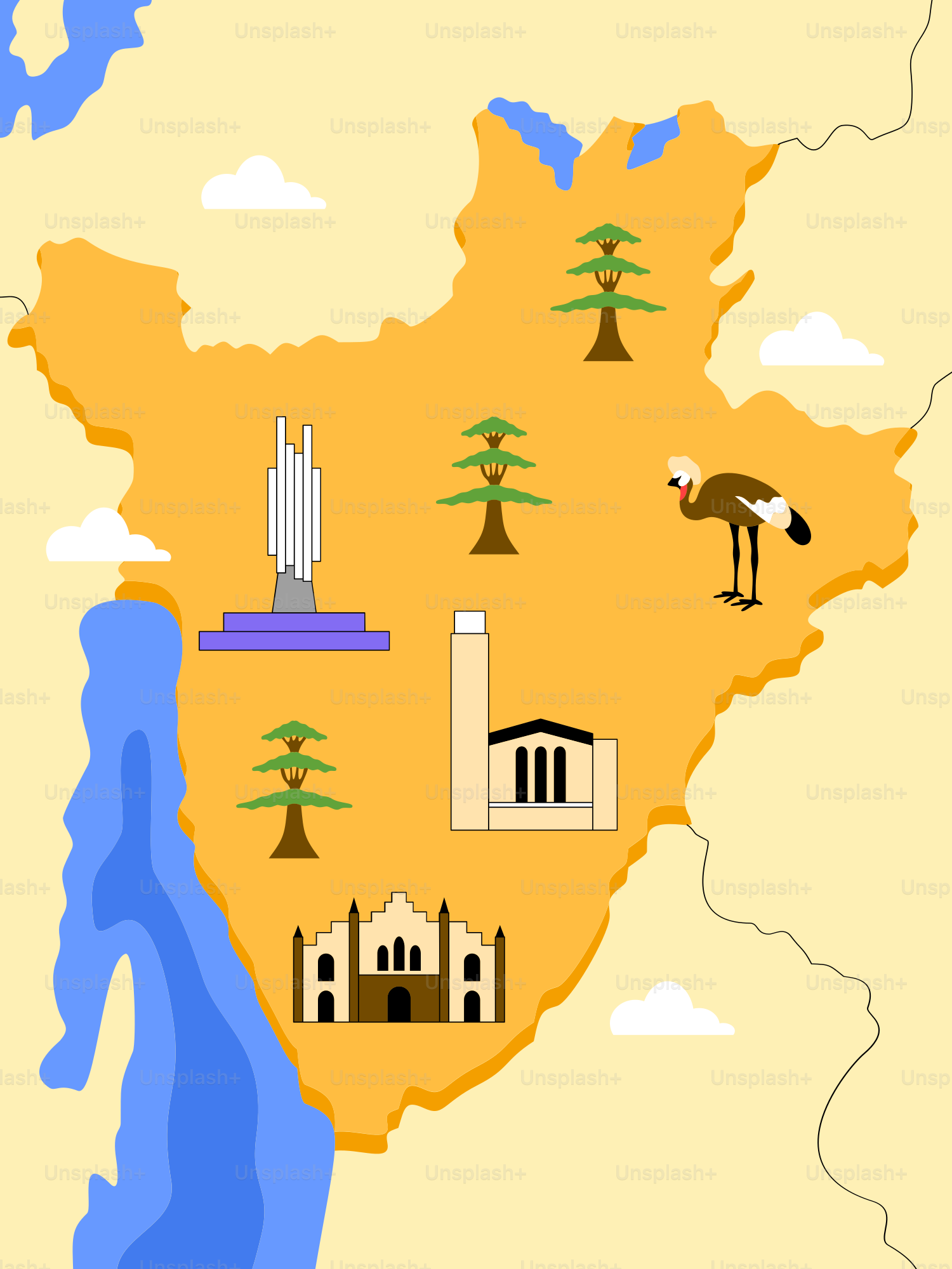 Un mapa del país de la India