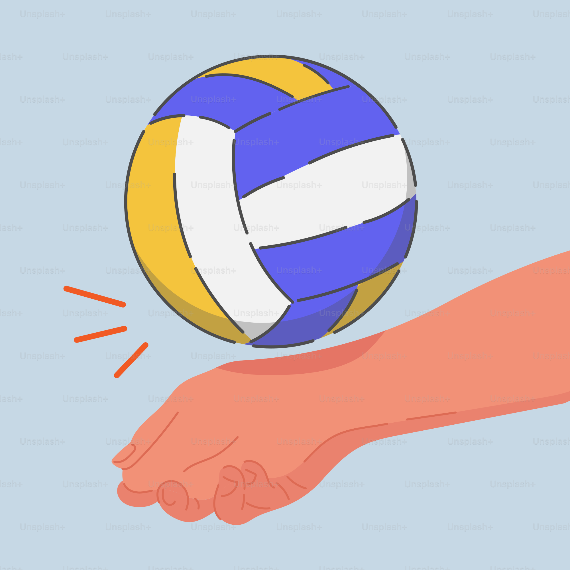 A hand holding a beach ball in the air