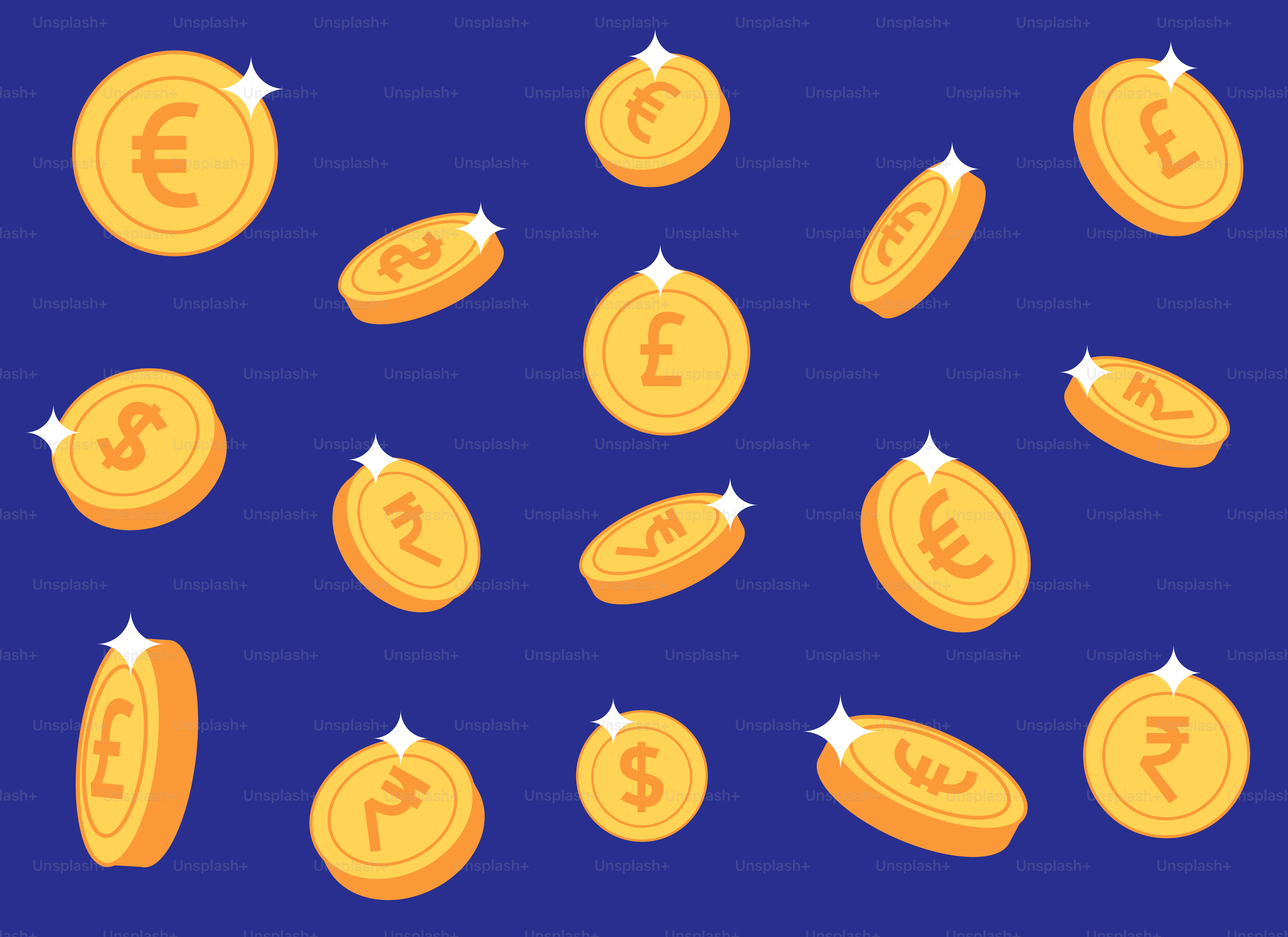 파운드 동전 뭉치가 있는 파란색 배경 벡터 – Unsplash의 배경 이미지