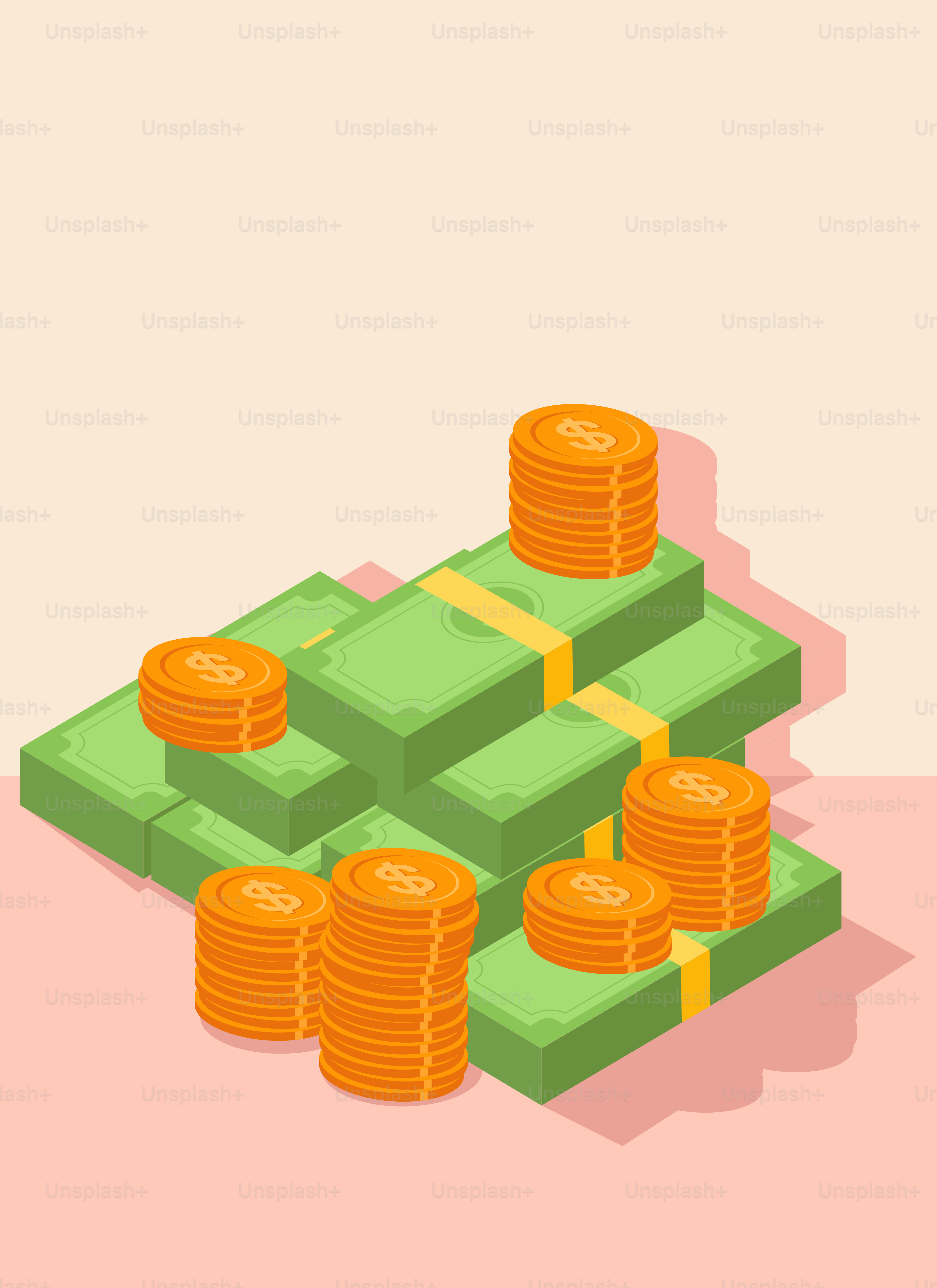 A pile of money sitting on top of a table