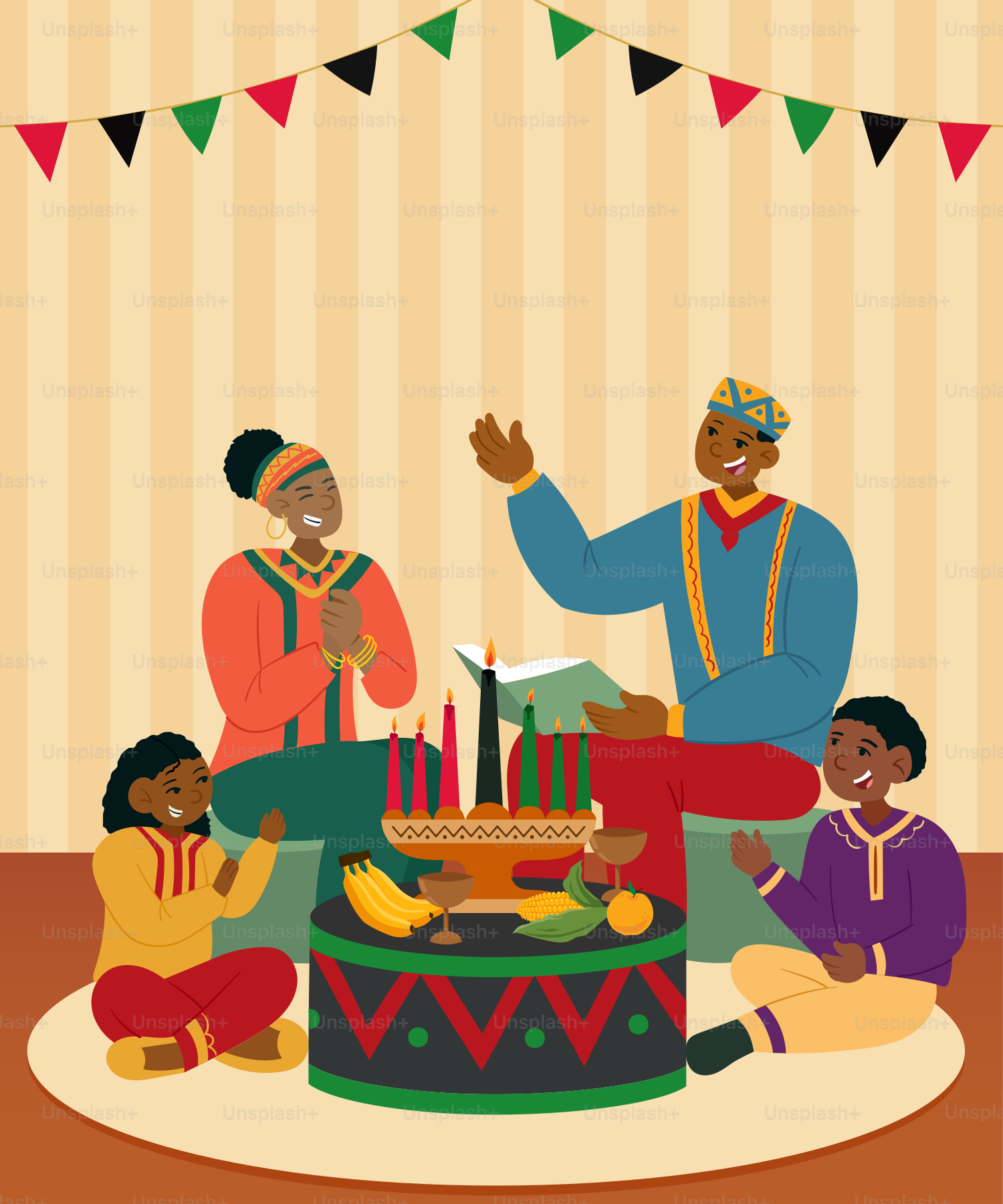 A group of people sitting around a birthday cake