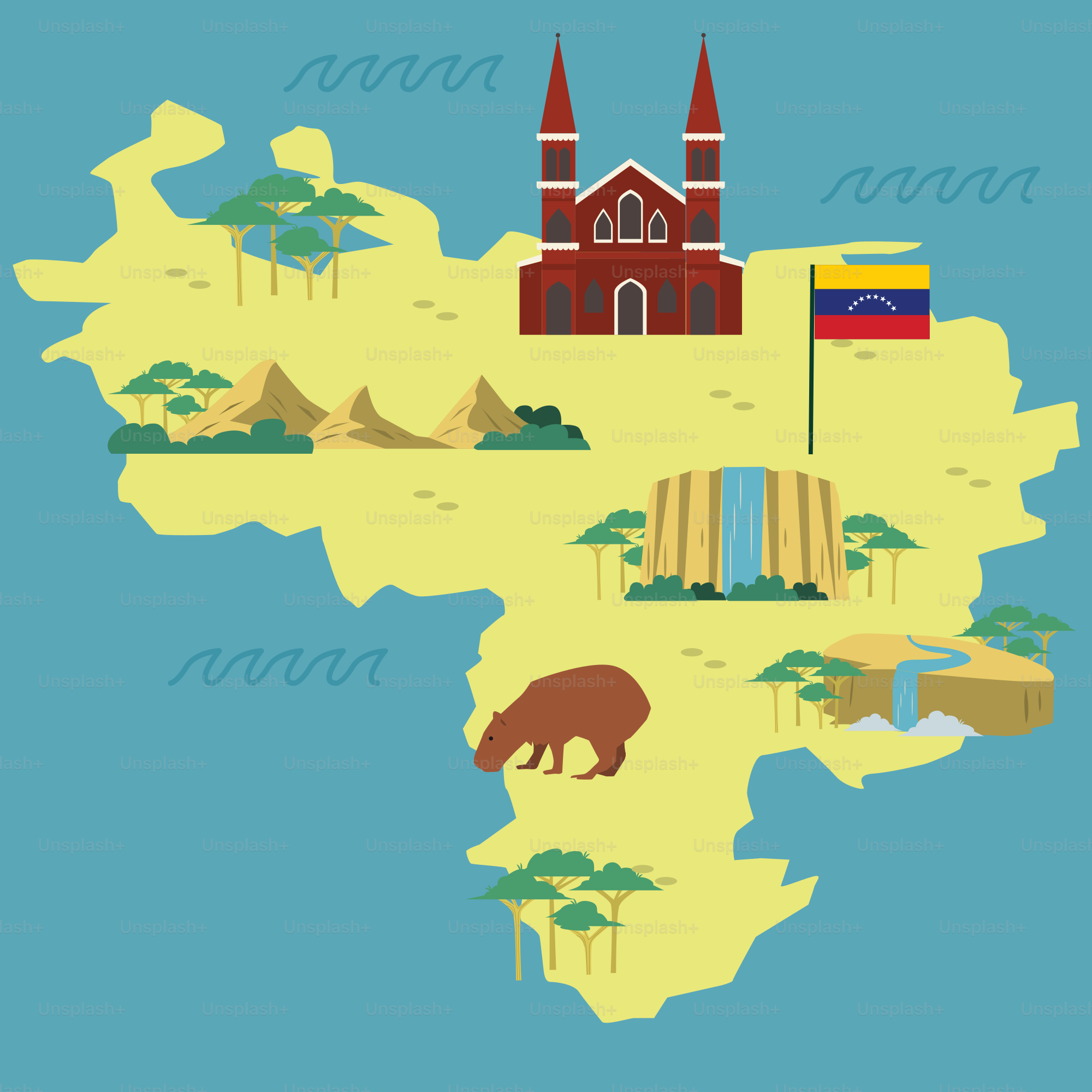 A map of the country of south korea