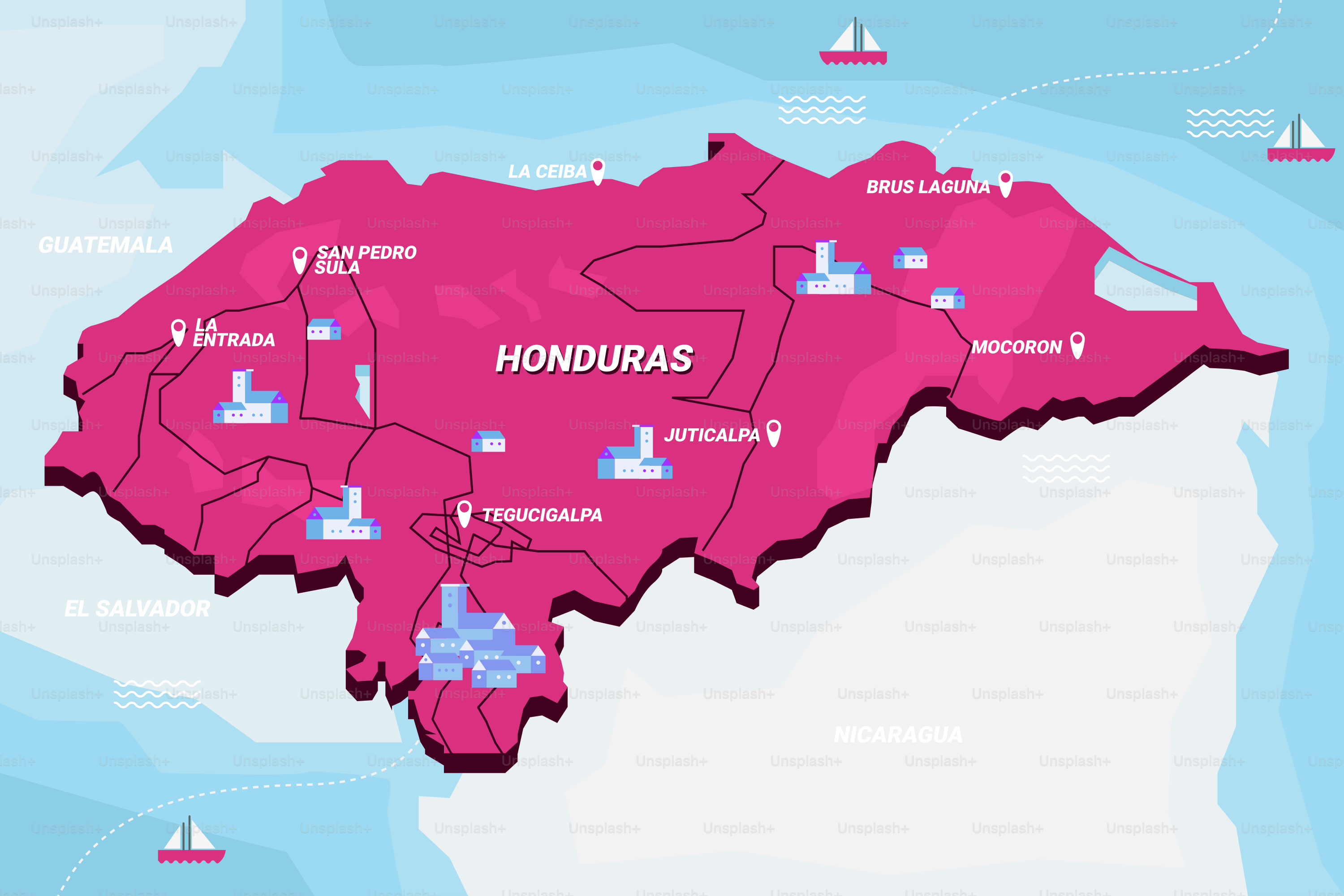 ノースカロライナ州の地図