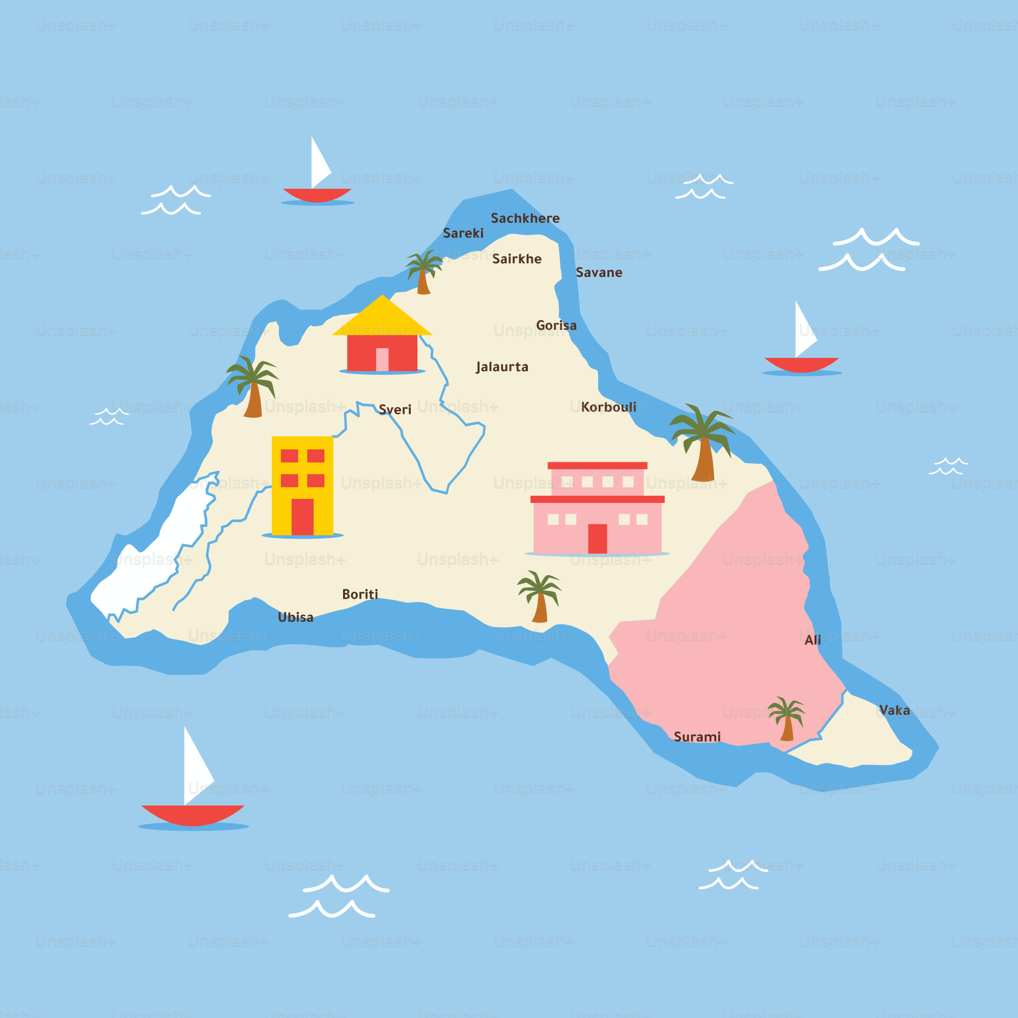 A map of the country of australia