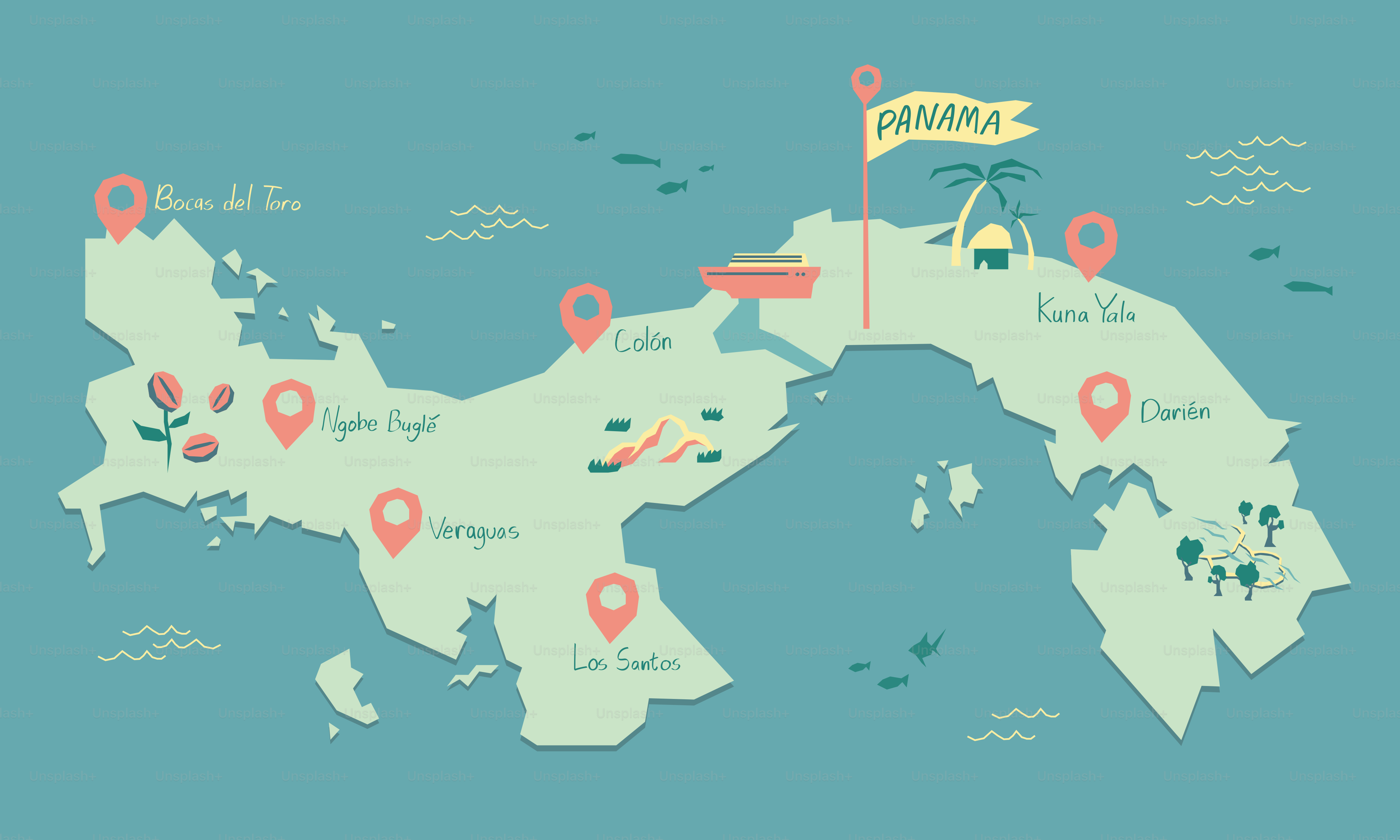 A map of the country of japan with pins on it