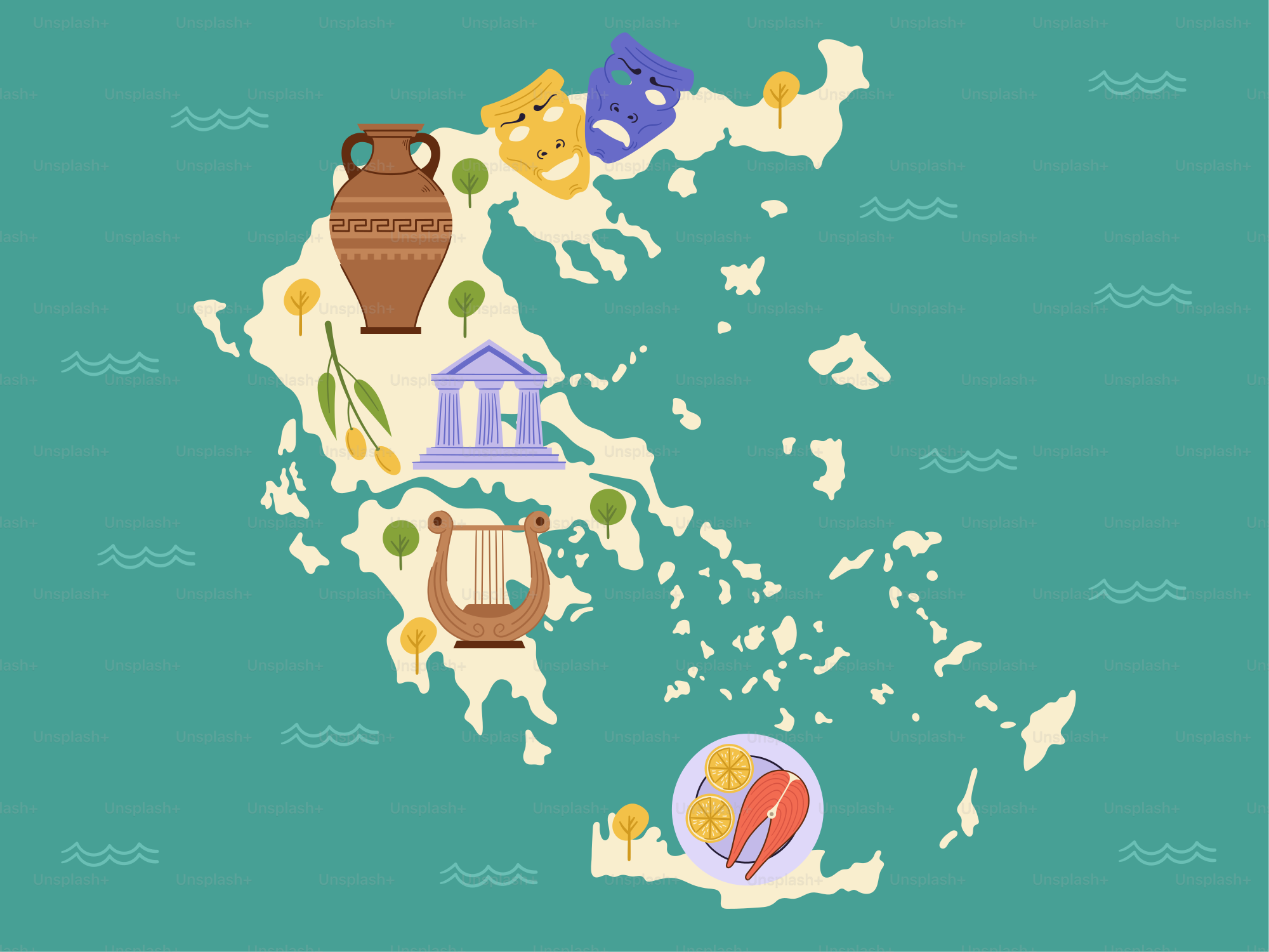 A map of the country of japan