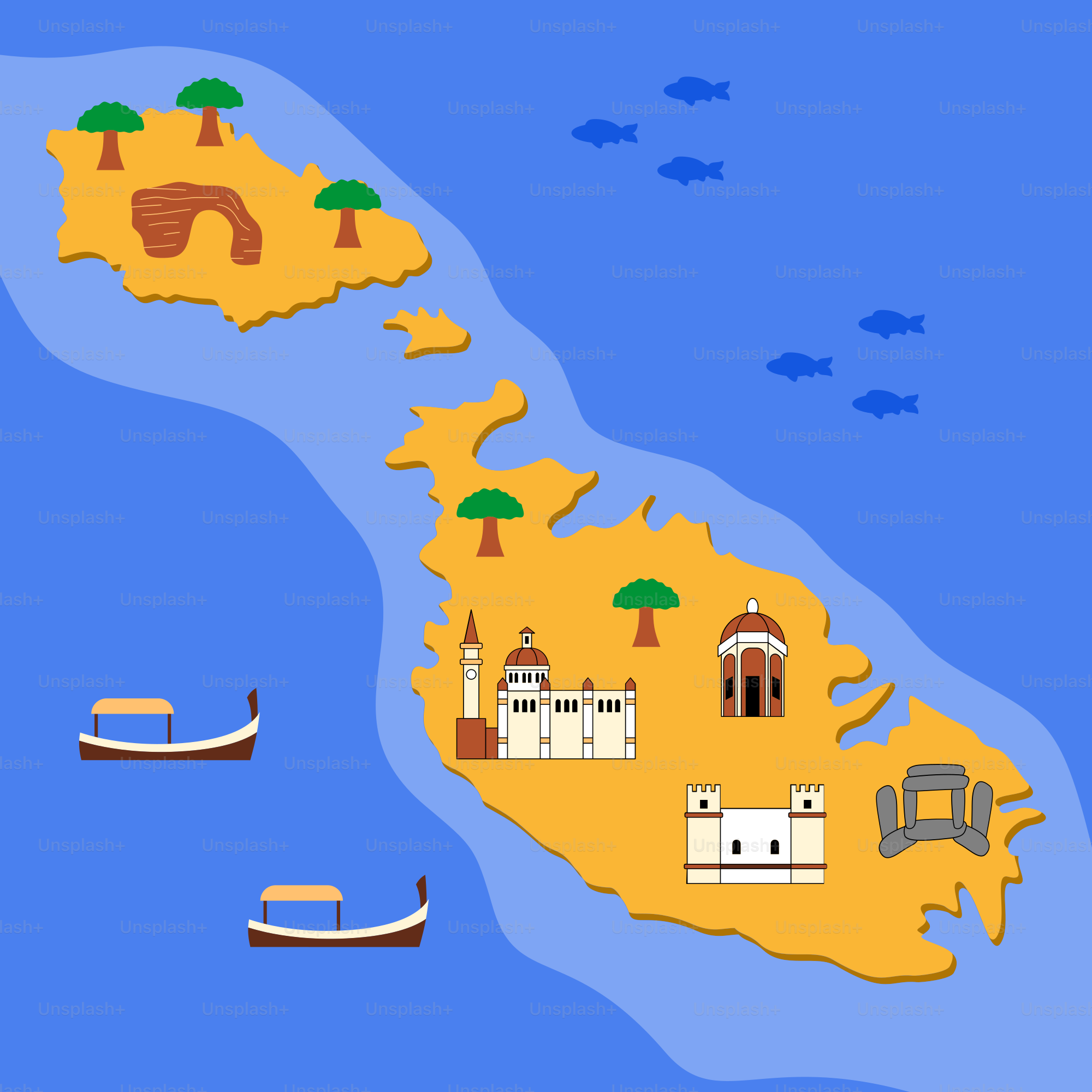 A map of the island of hawaii