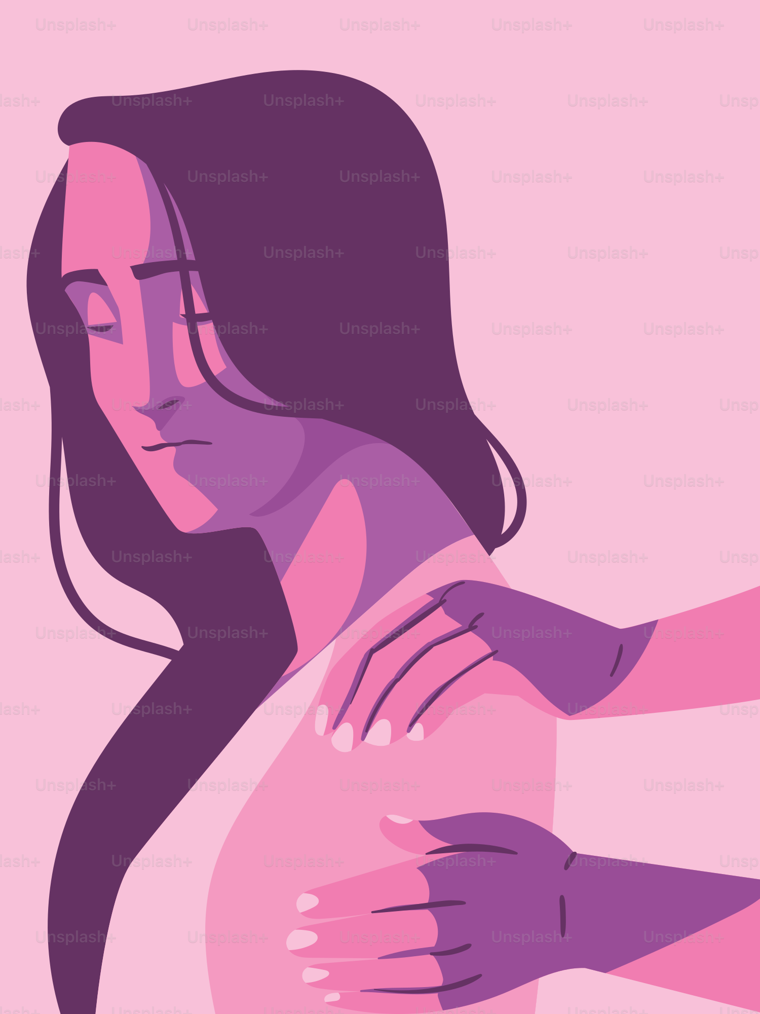 A woman holding a baby in her arms