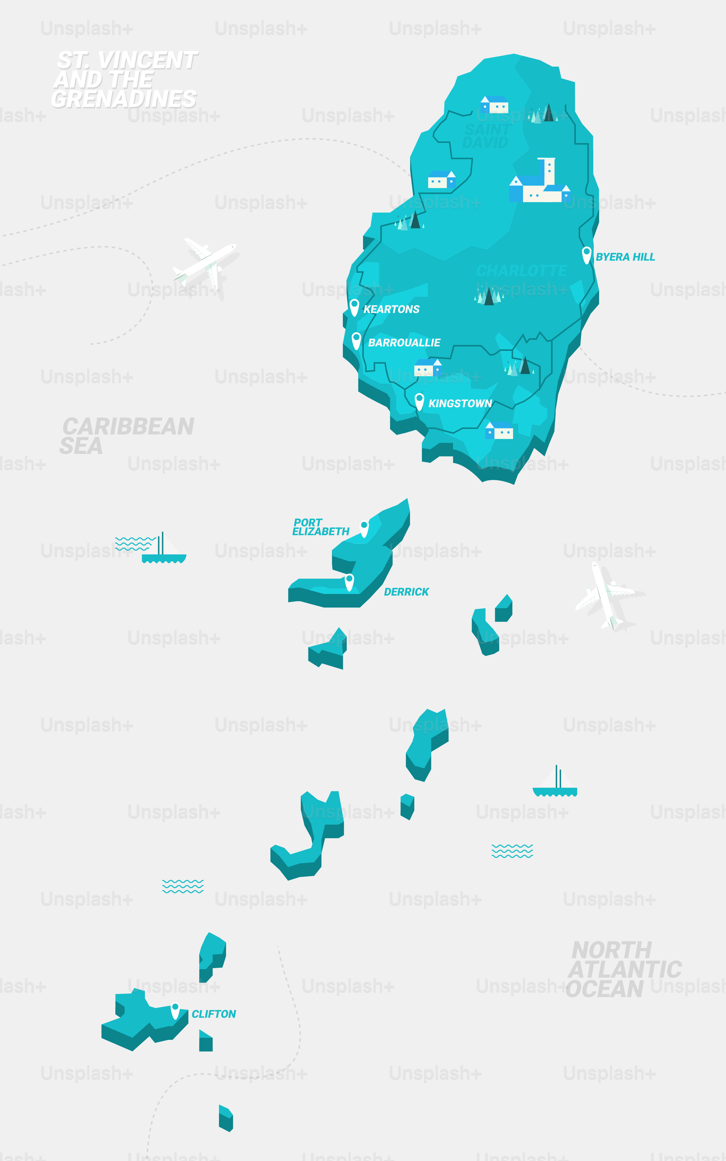 A map of the british virgin islands