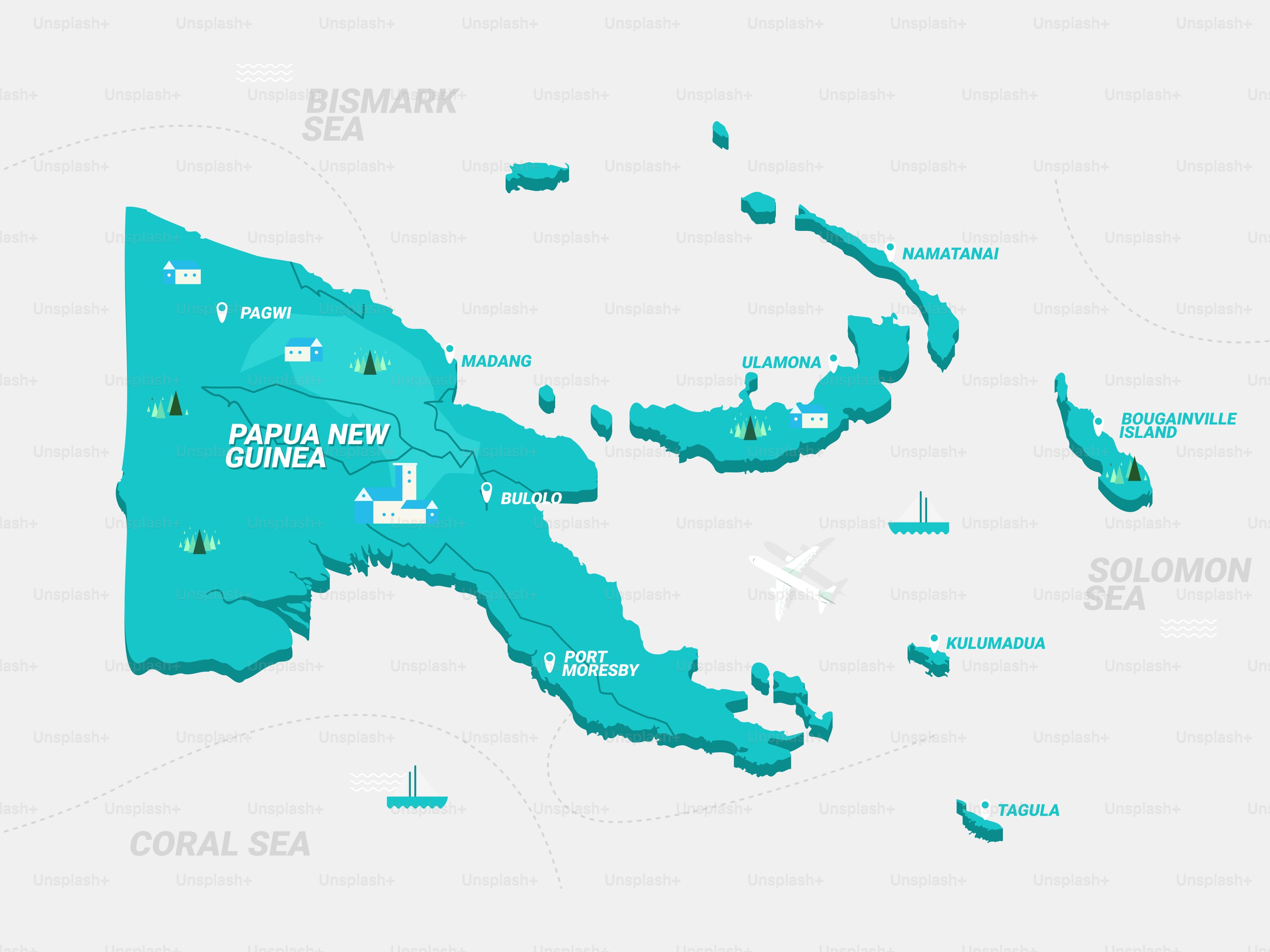 A map of the state of michigan