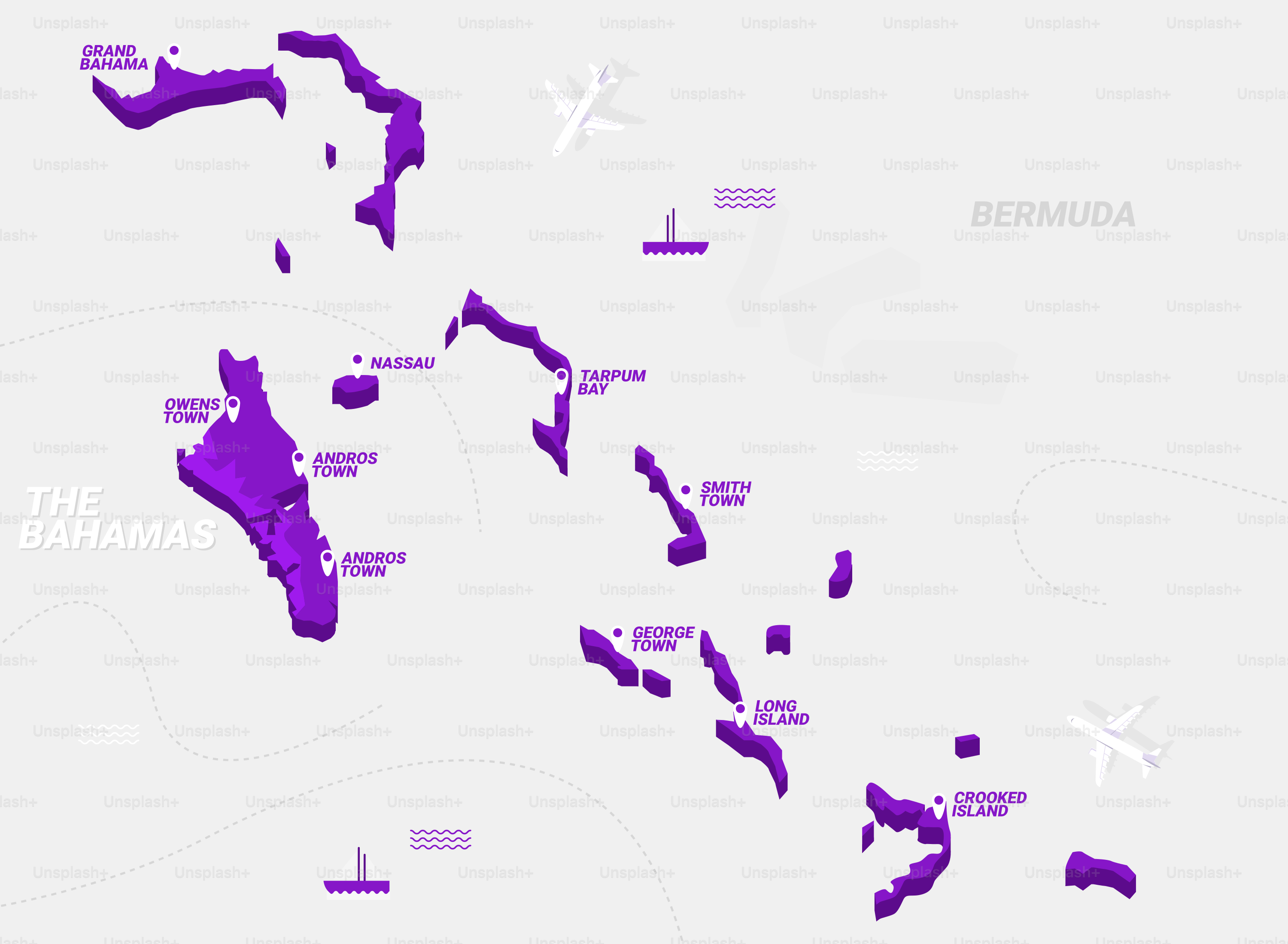 A map of the greek island of mykonos