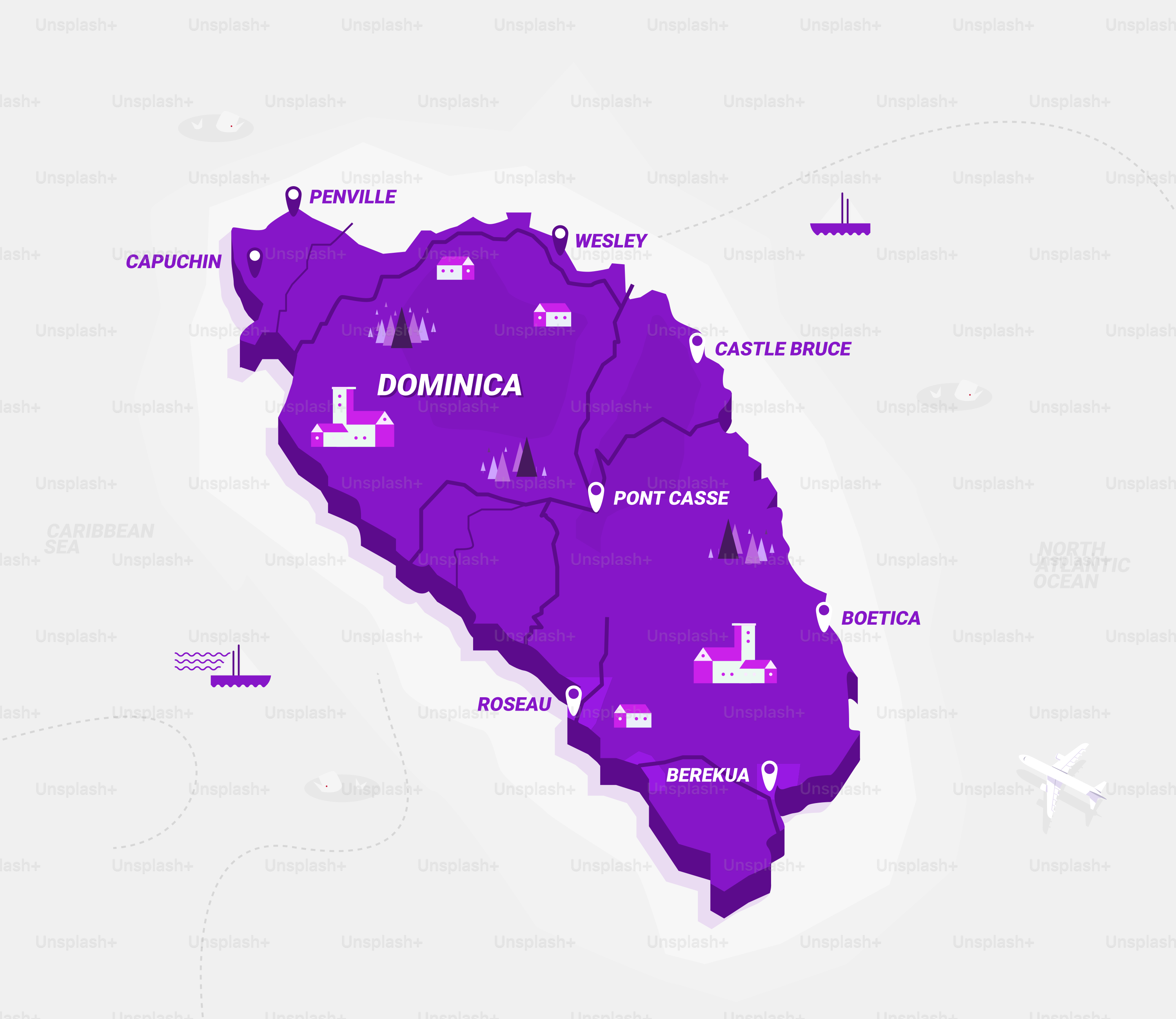 A map of the state of florida