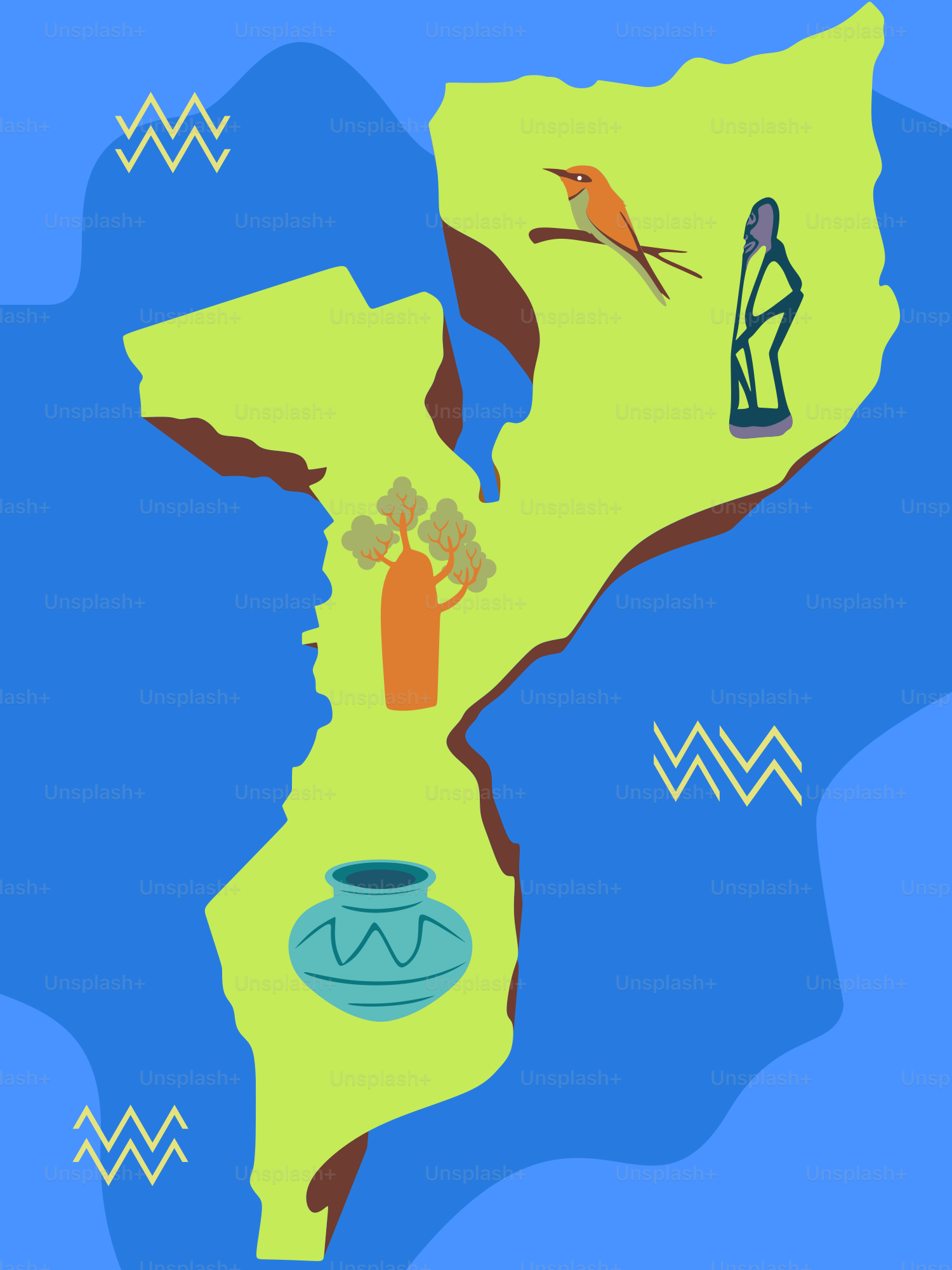 A map of the state of michigan