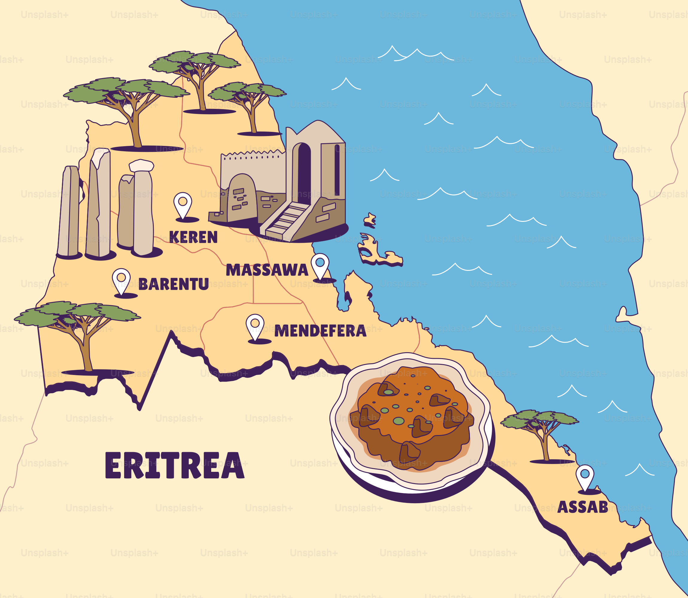 A map of the state of mississippi with a cookie on it