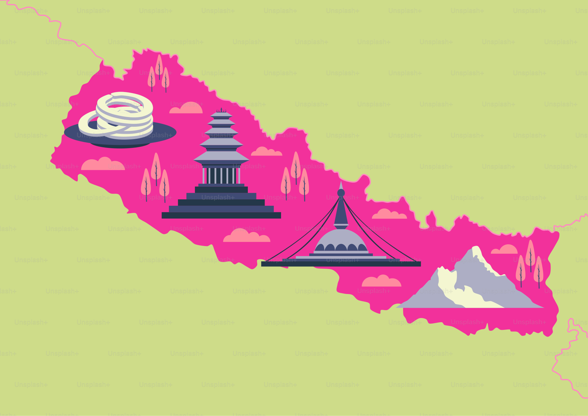 A map of the state of new hampshire