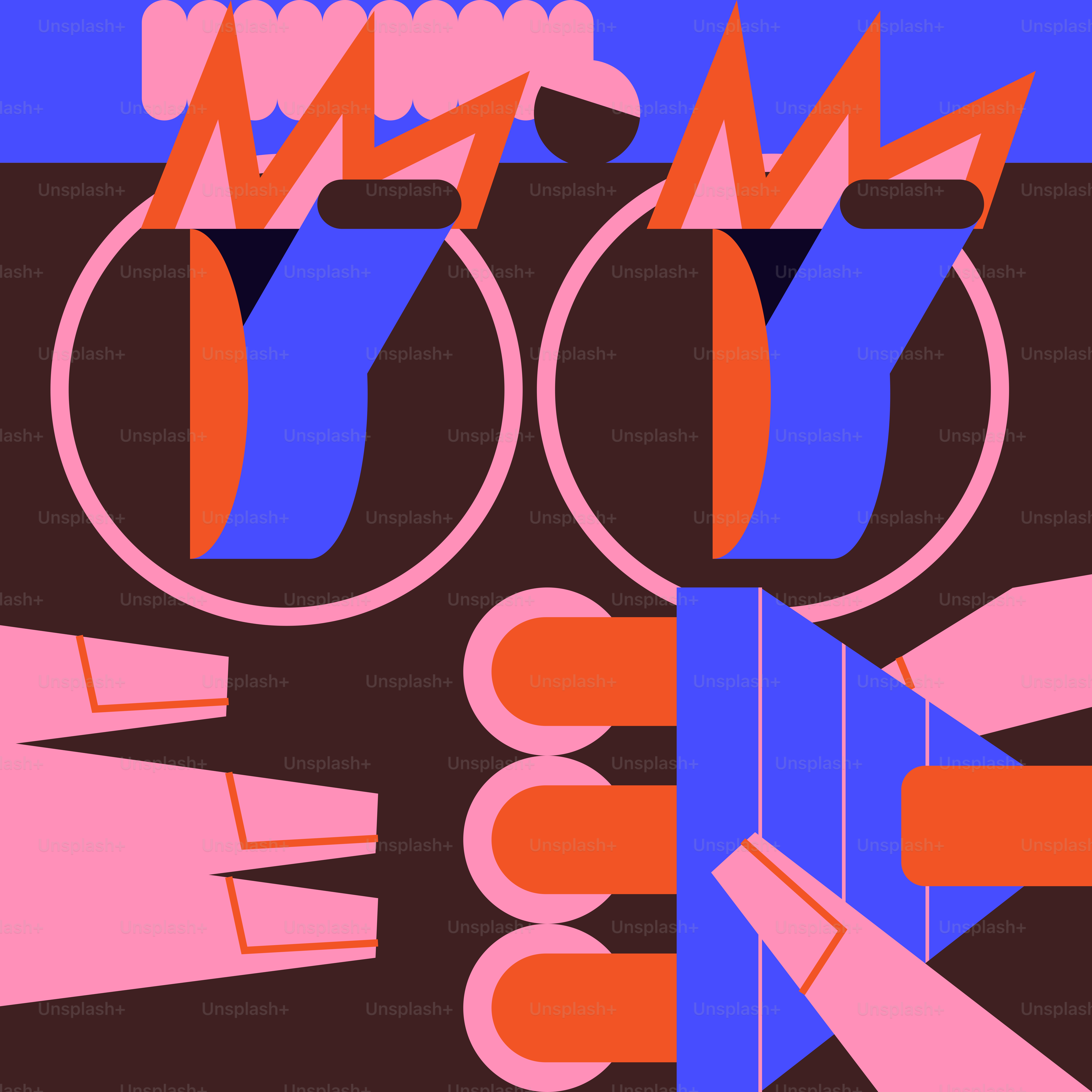 Un poster di un paio di forbici su un tavolo