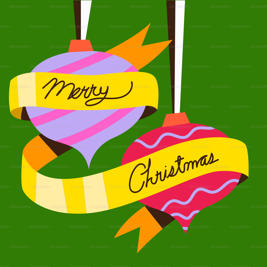 Un ornement de Noël avec un ruban et un cœur