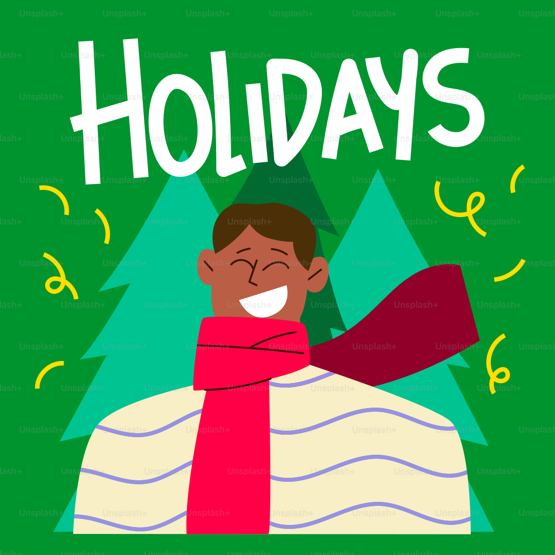 Un homme avec une écharpe autour du cou