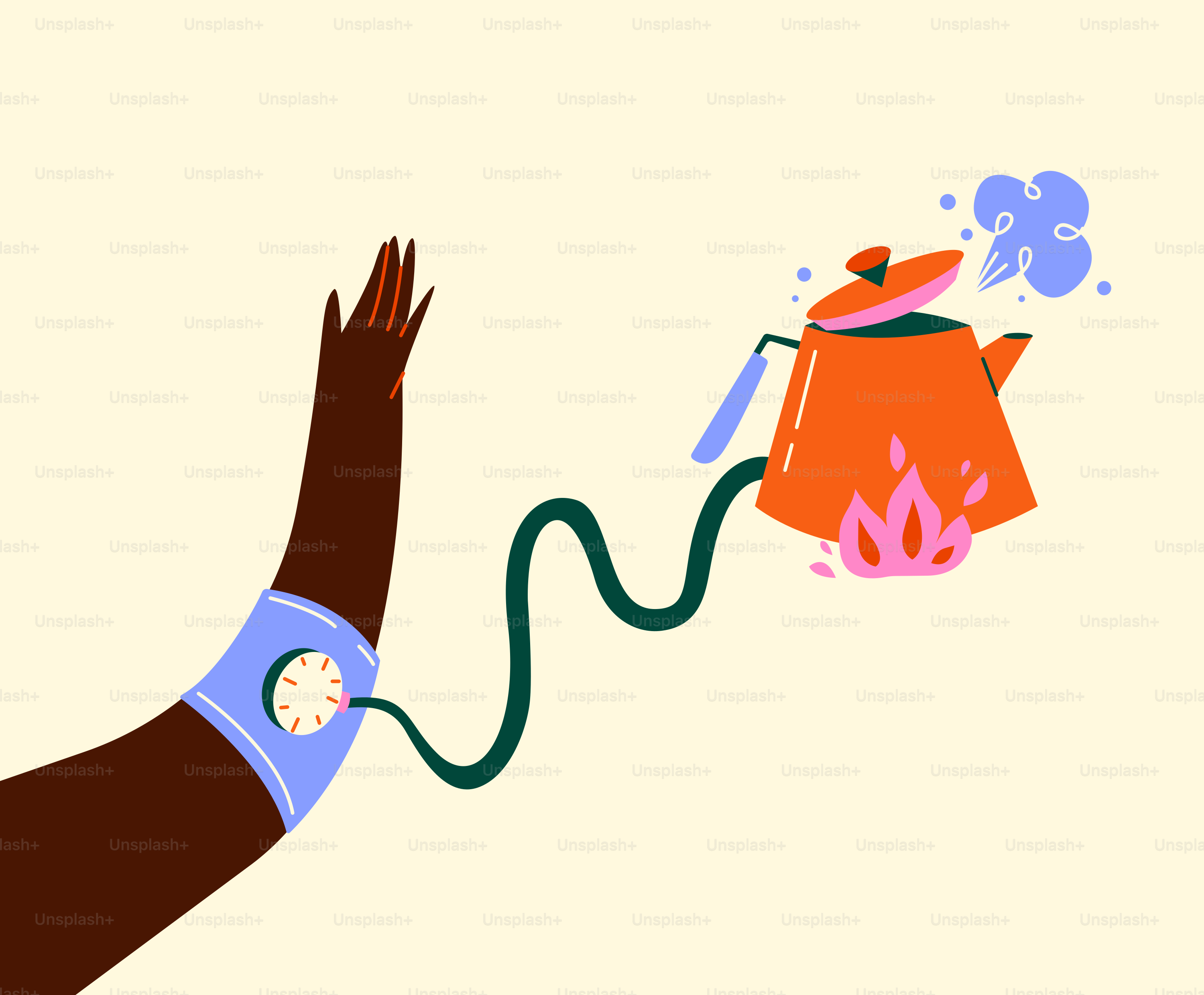 Un cane sta spruzzando acqua su un bollitore