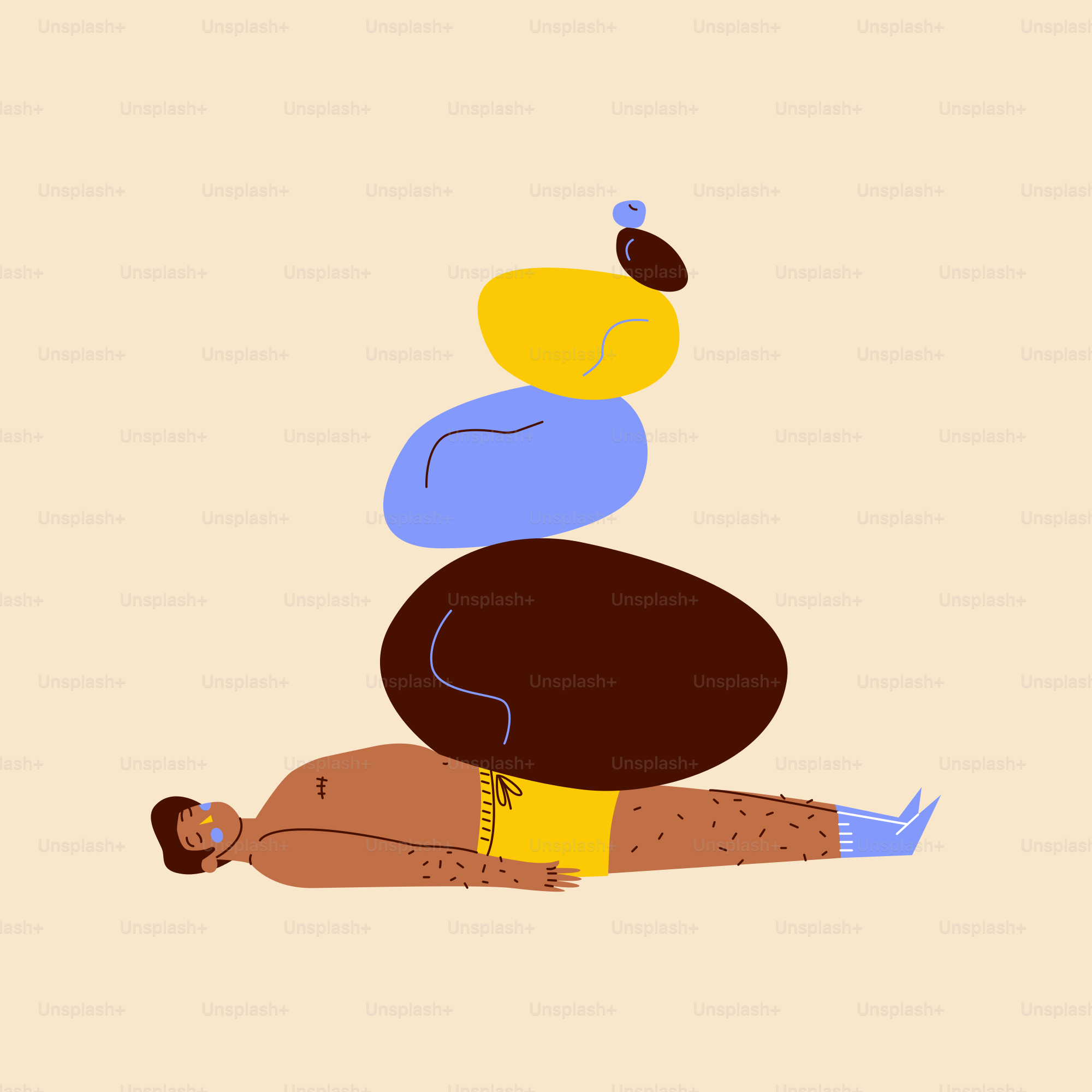 Una persona seduta sopra un'altra persona